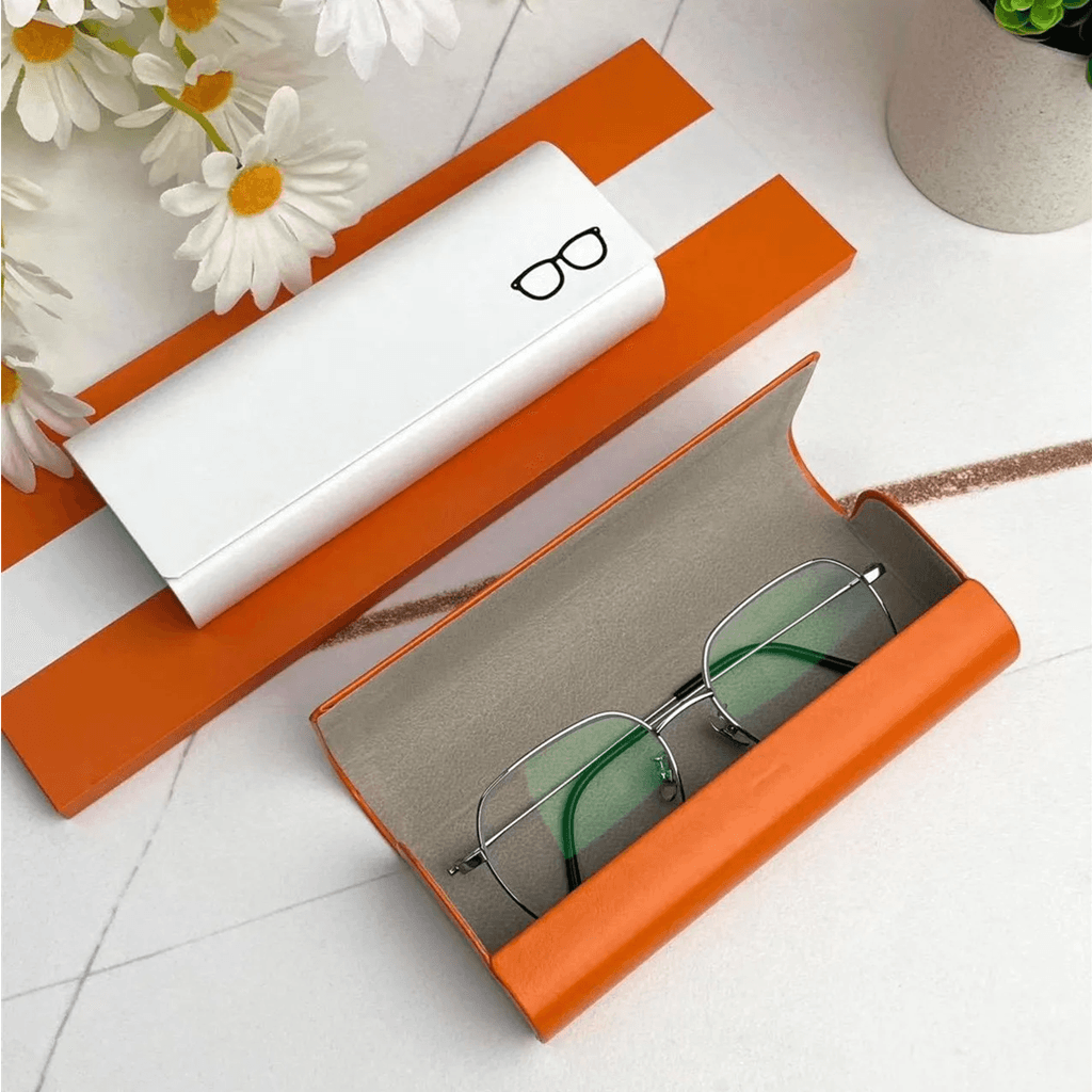 High Grade Leather Sunglasses Case 0