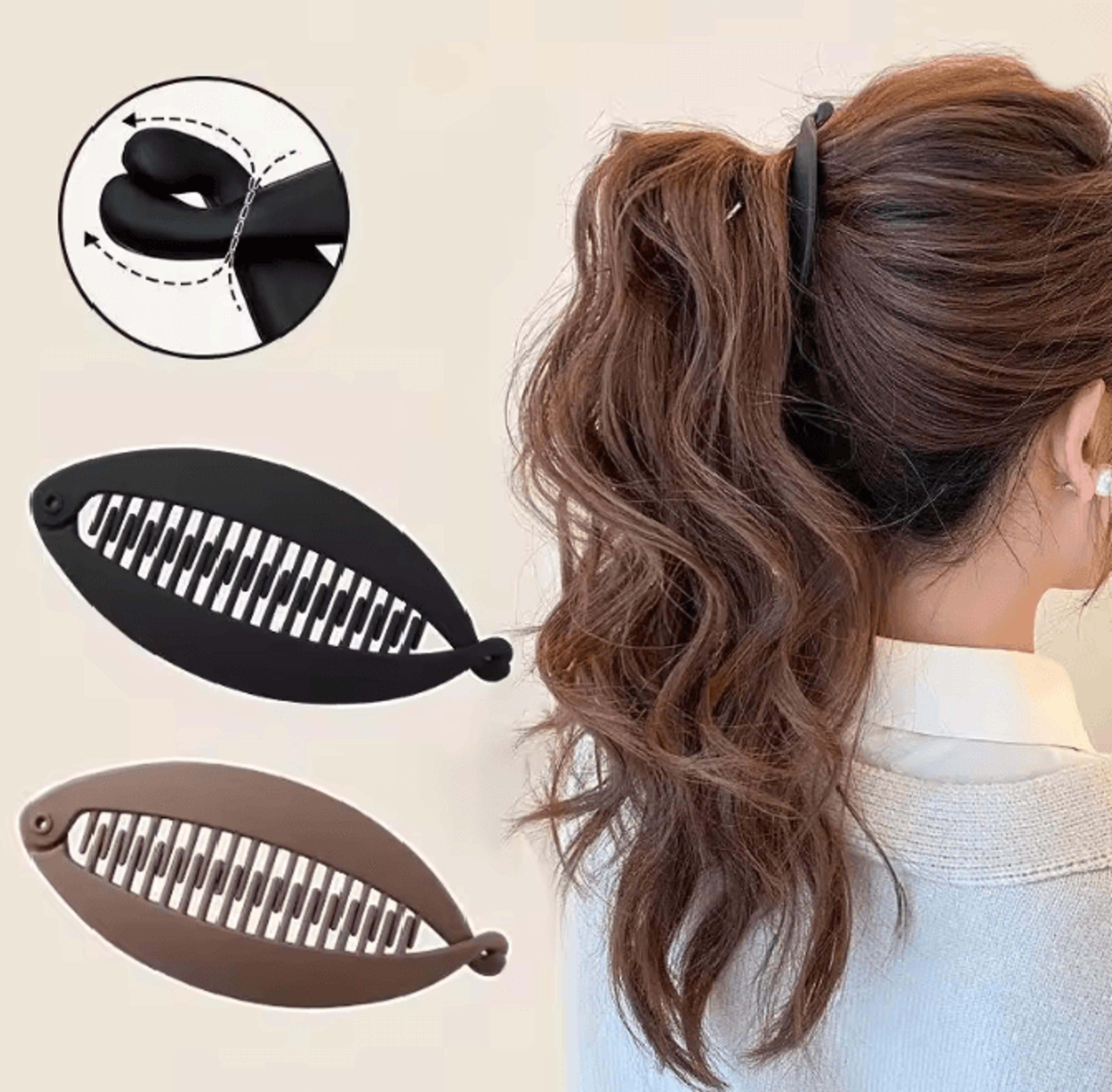 Matte Fish Shape Hair Claw Clip 0