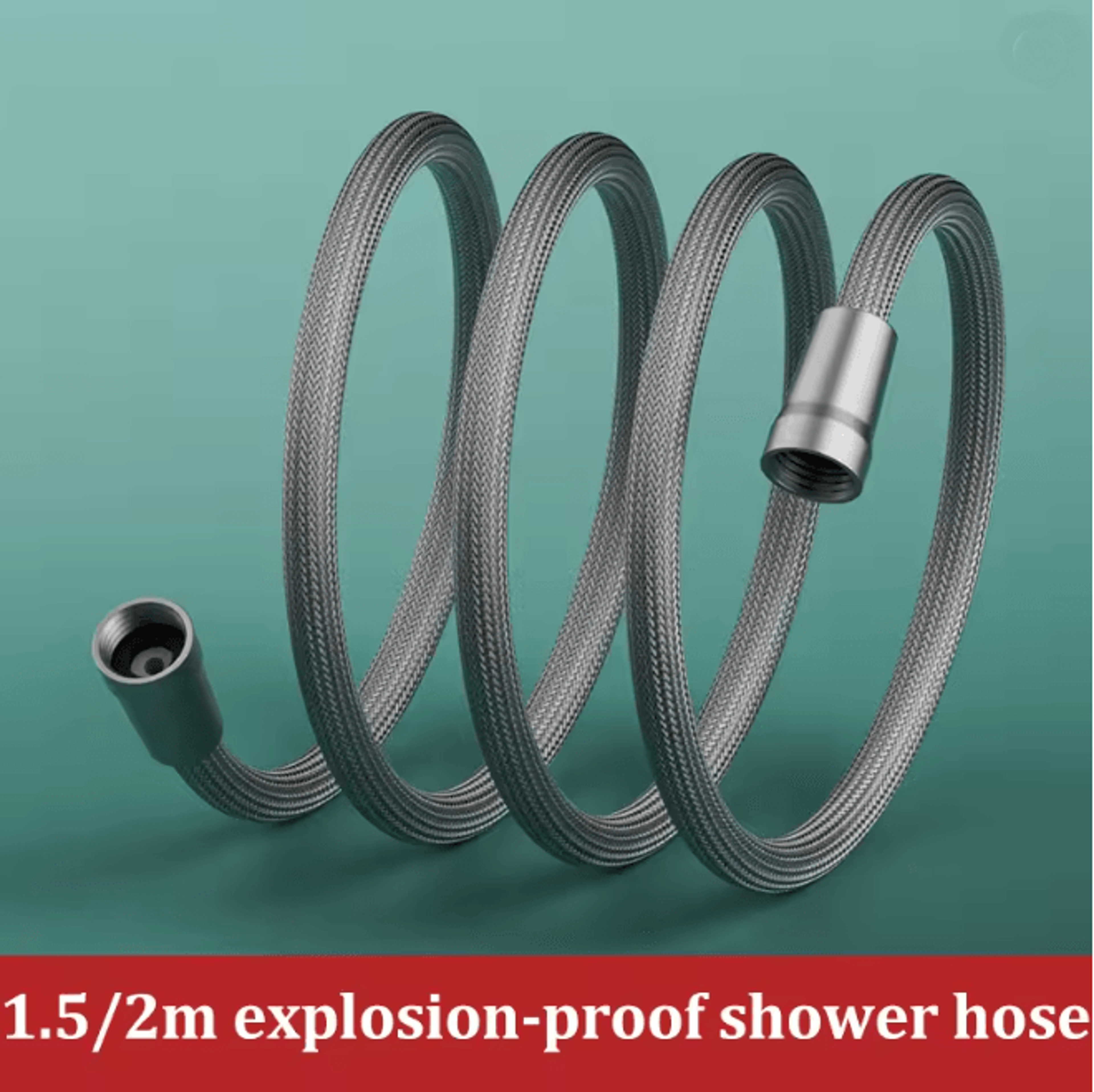 Nylon Braided Shower Hose Connector 0