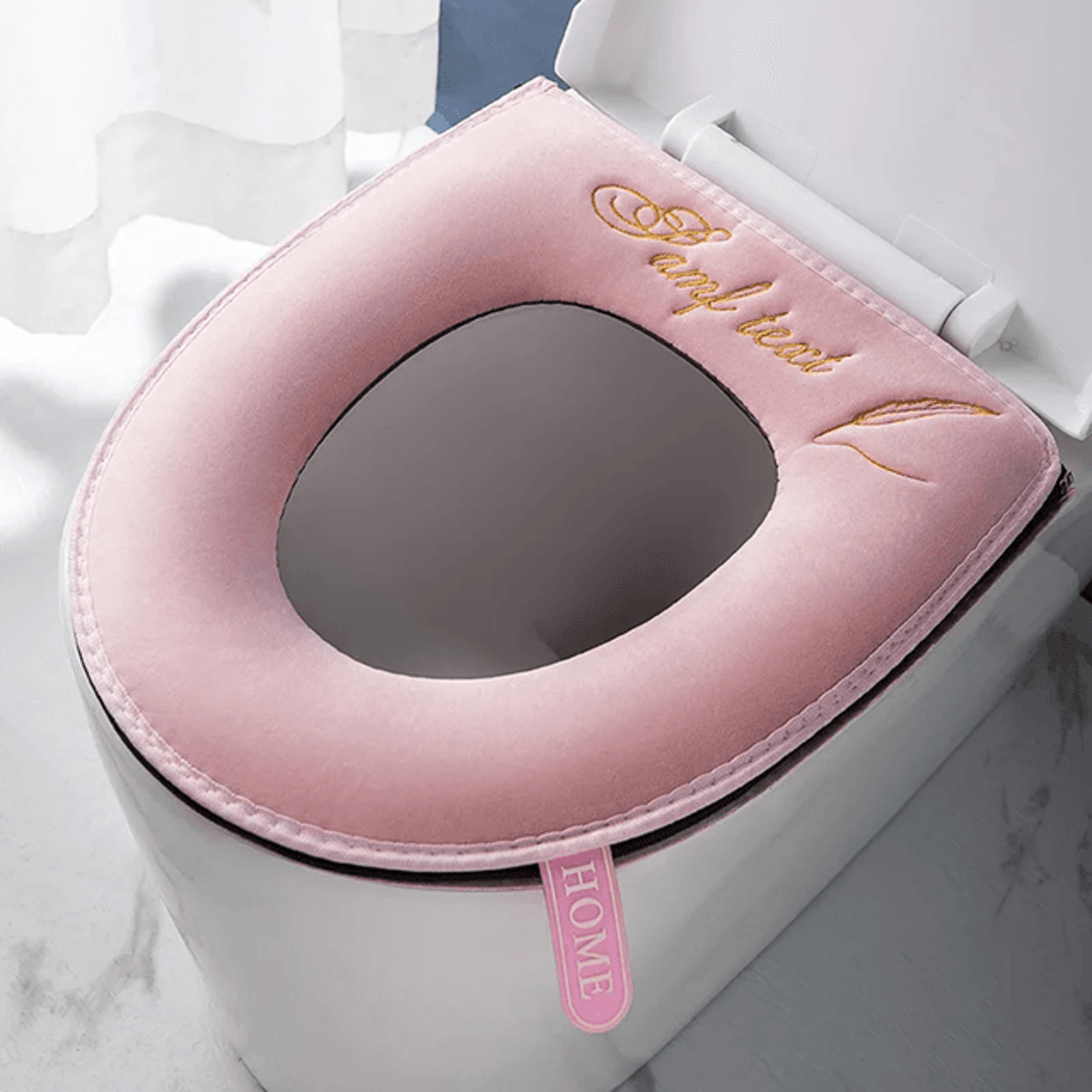 Warm Velvet Toilet Seat Cover 6