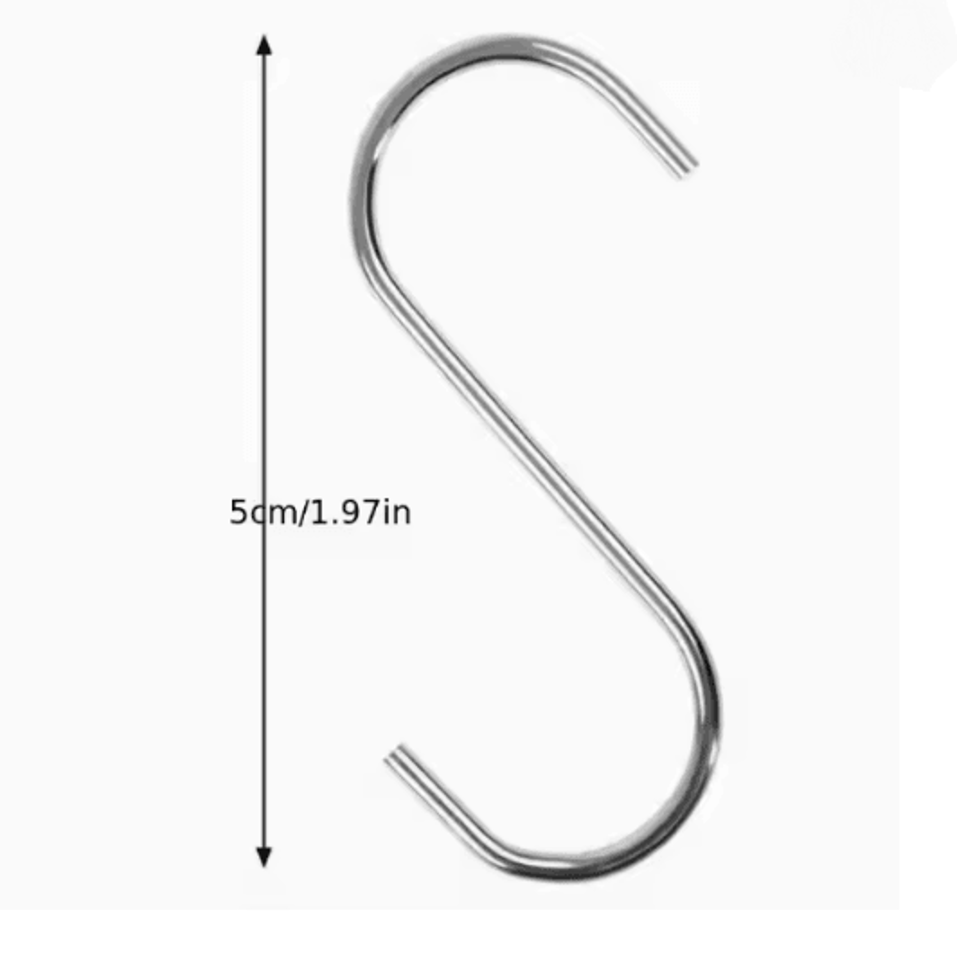 Stainless Steel Heavy Duty S Hooks Set 4