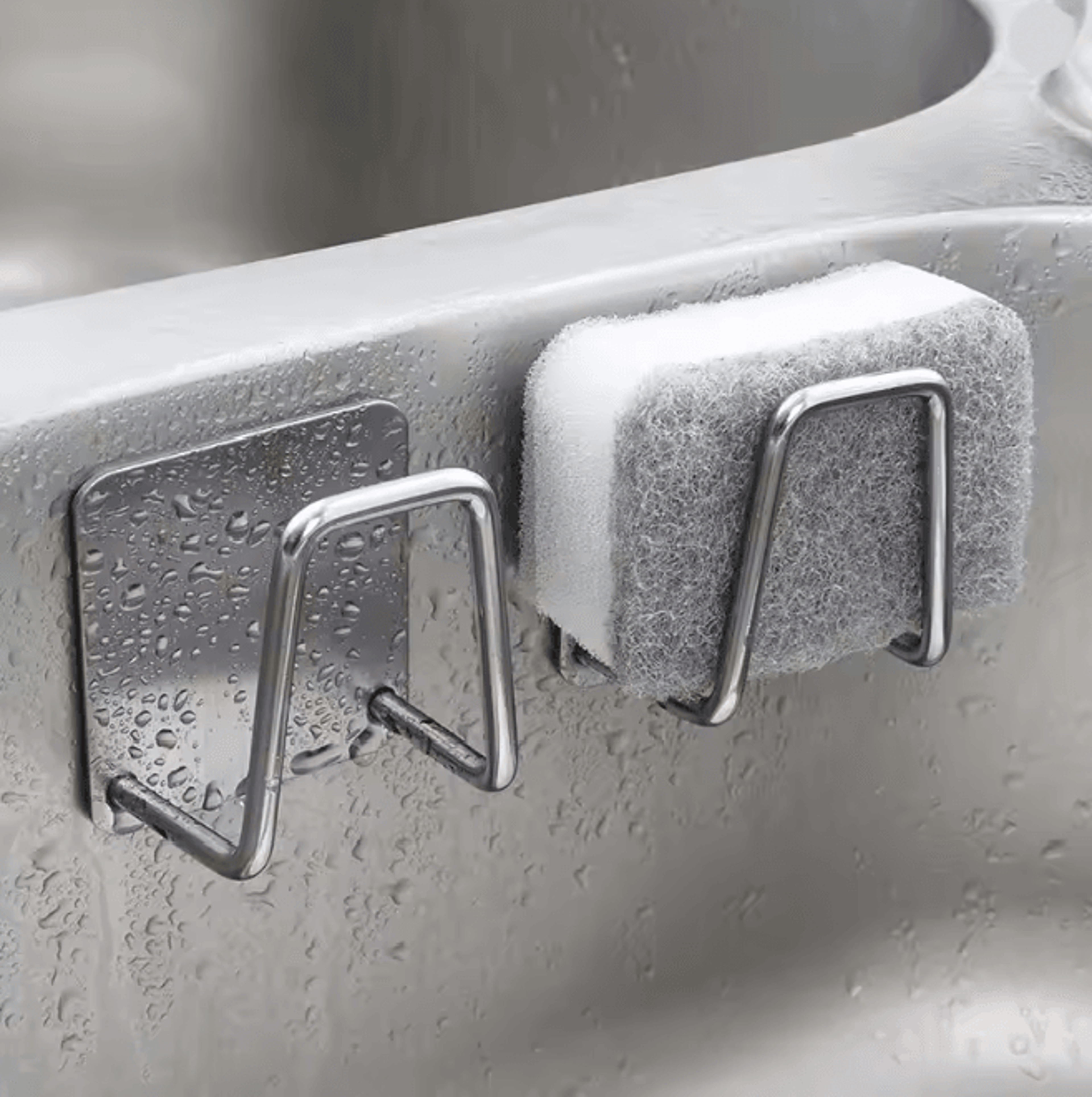 Stainless Steel Sink Sponge Rack 0