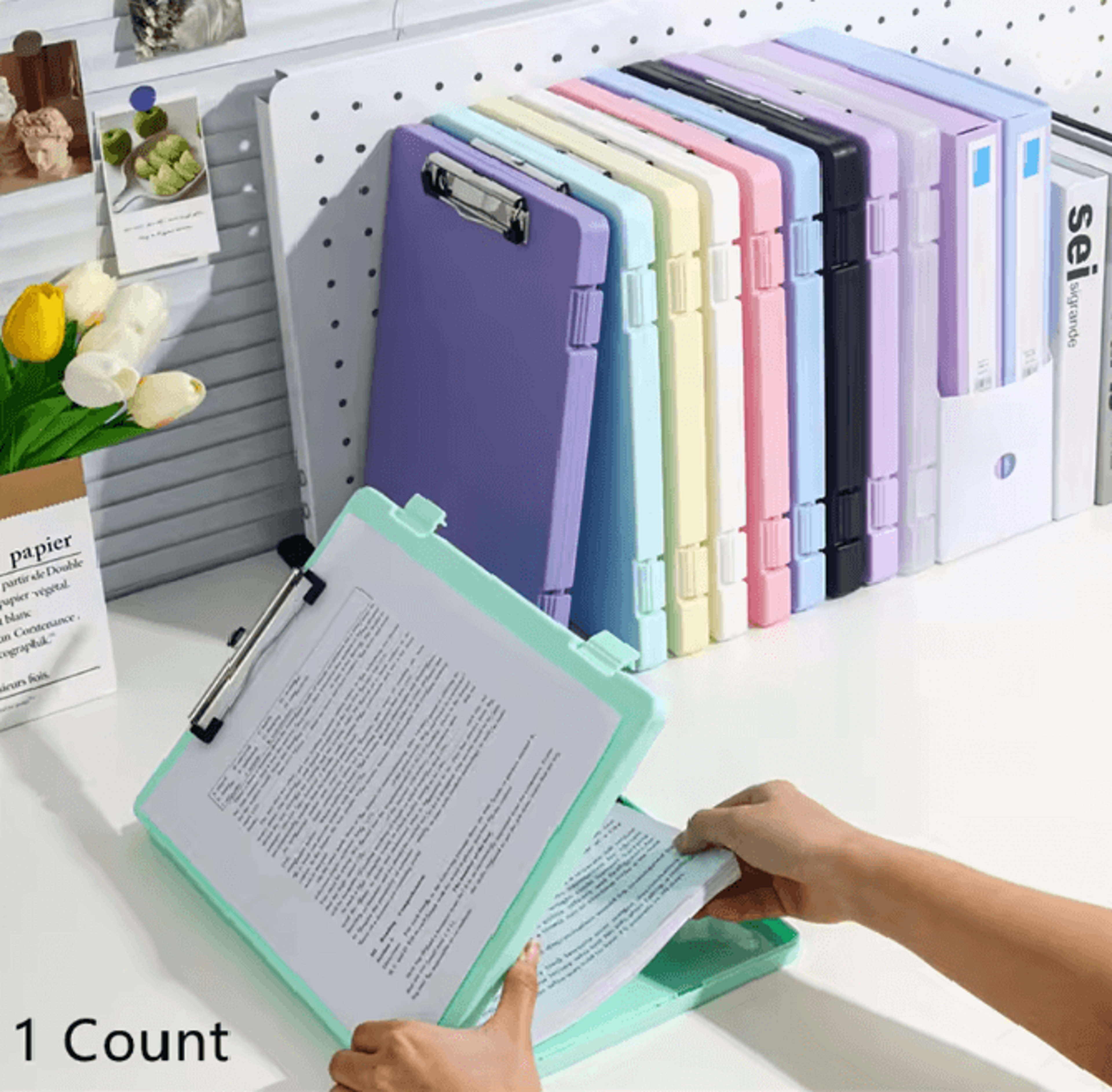 A4 Desk File Organizer And Document Storage Folder 0