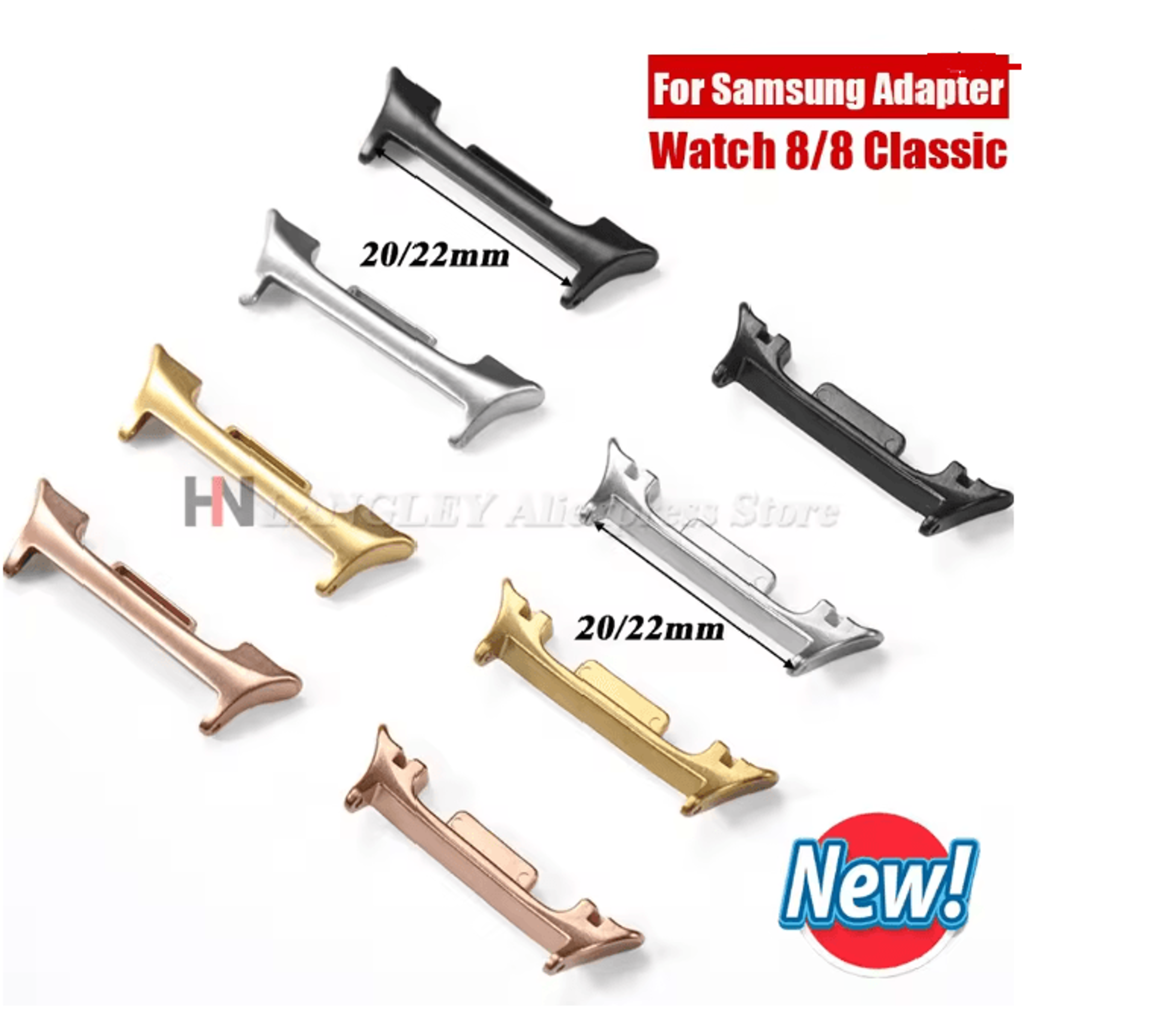 Stainless Steel Watch Adapter For Samsung Galaxy Watch 8 And Classic 0