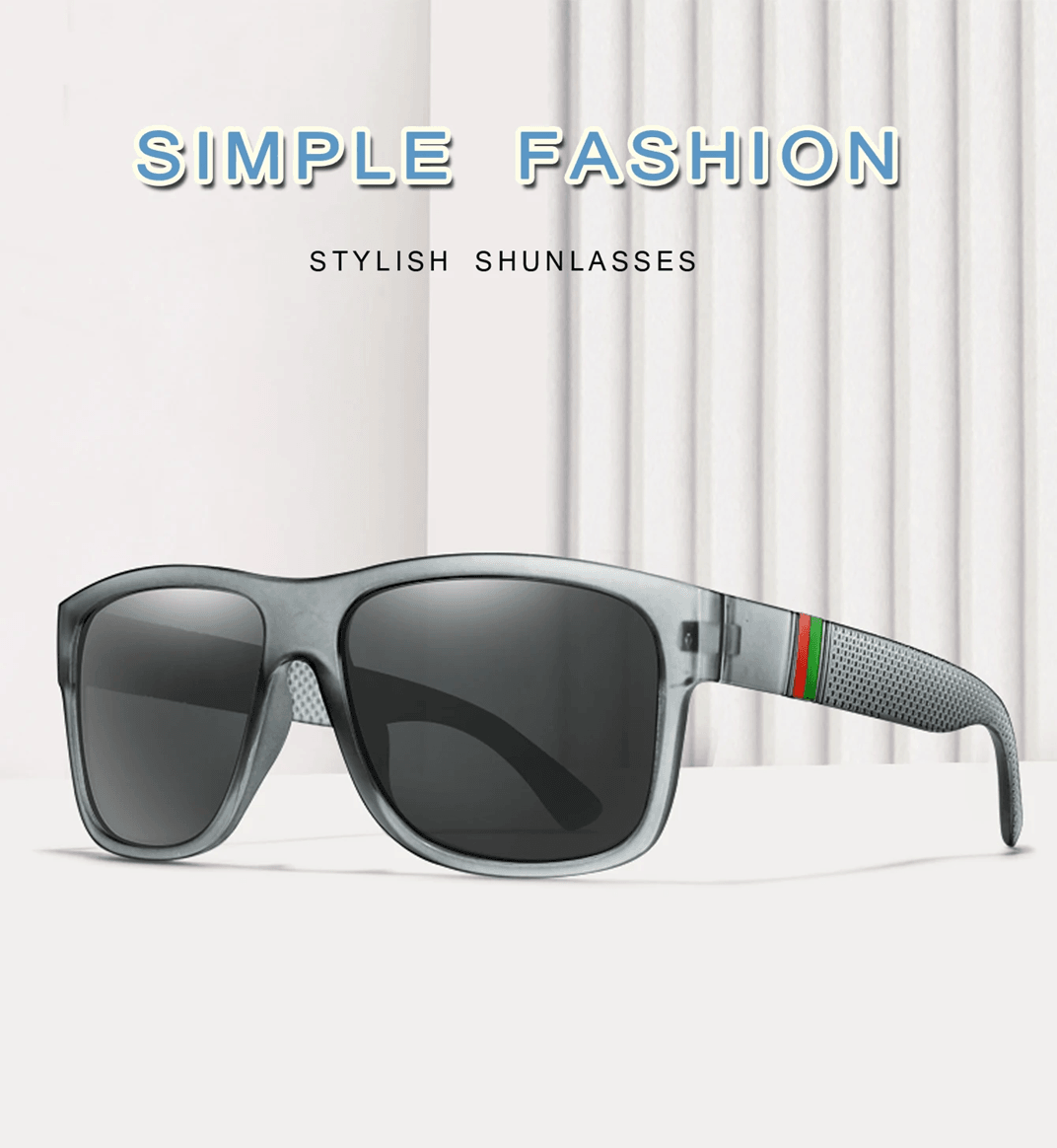 Classic Polarized Square Sunglasses For Men 0