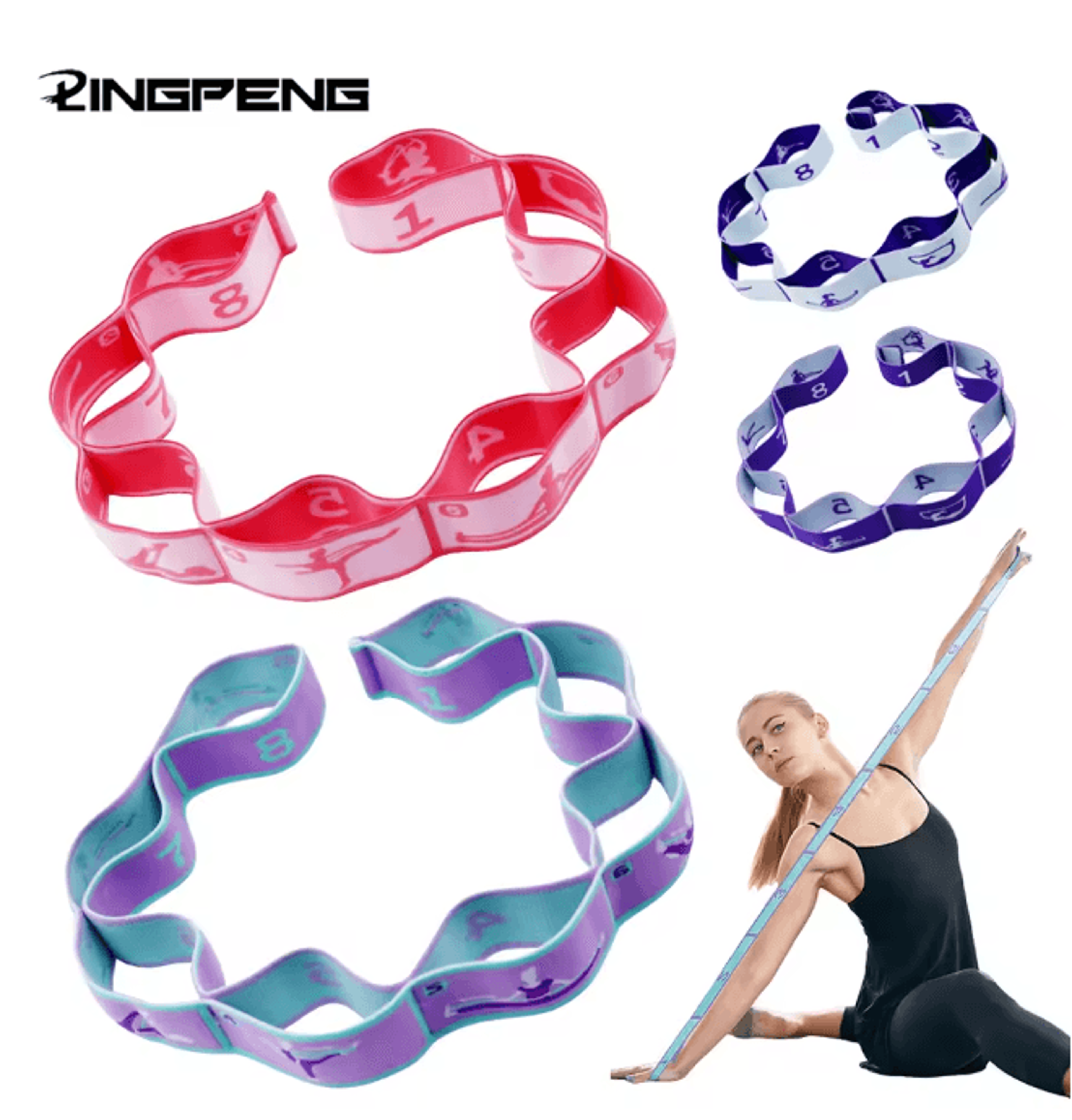 FlexStretch Yoga And Pilates Resistance Band 0