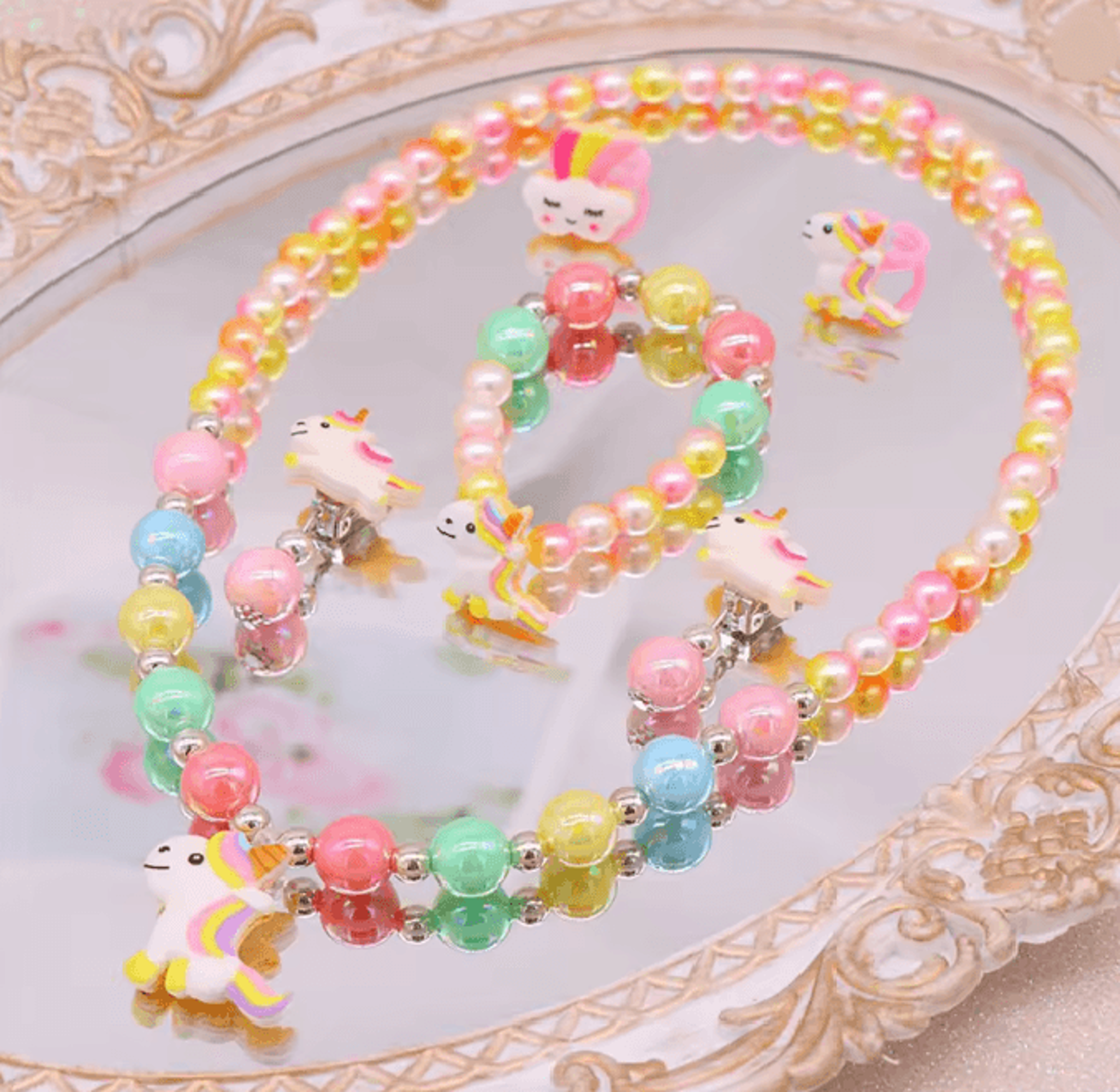 MagicGlow Unicorn Jewelry Set For Girls 4