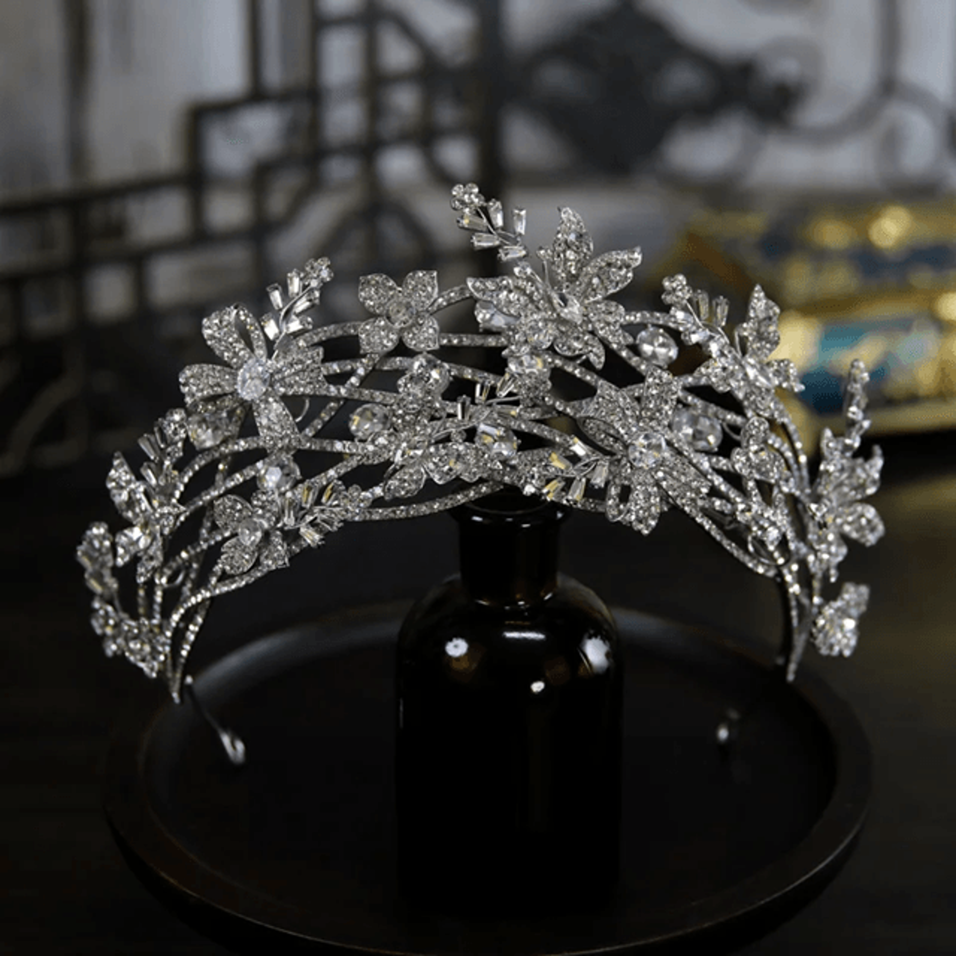 Luxury Crystal Bridal Crown Headband 2