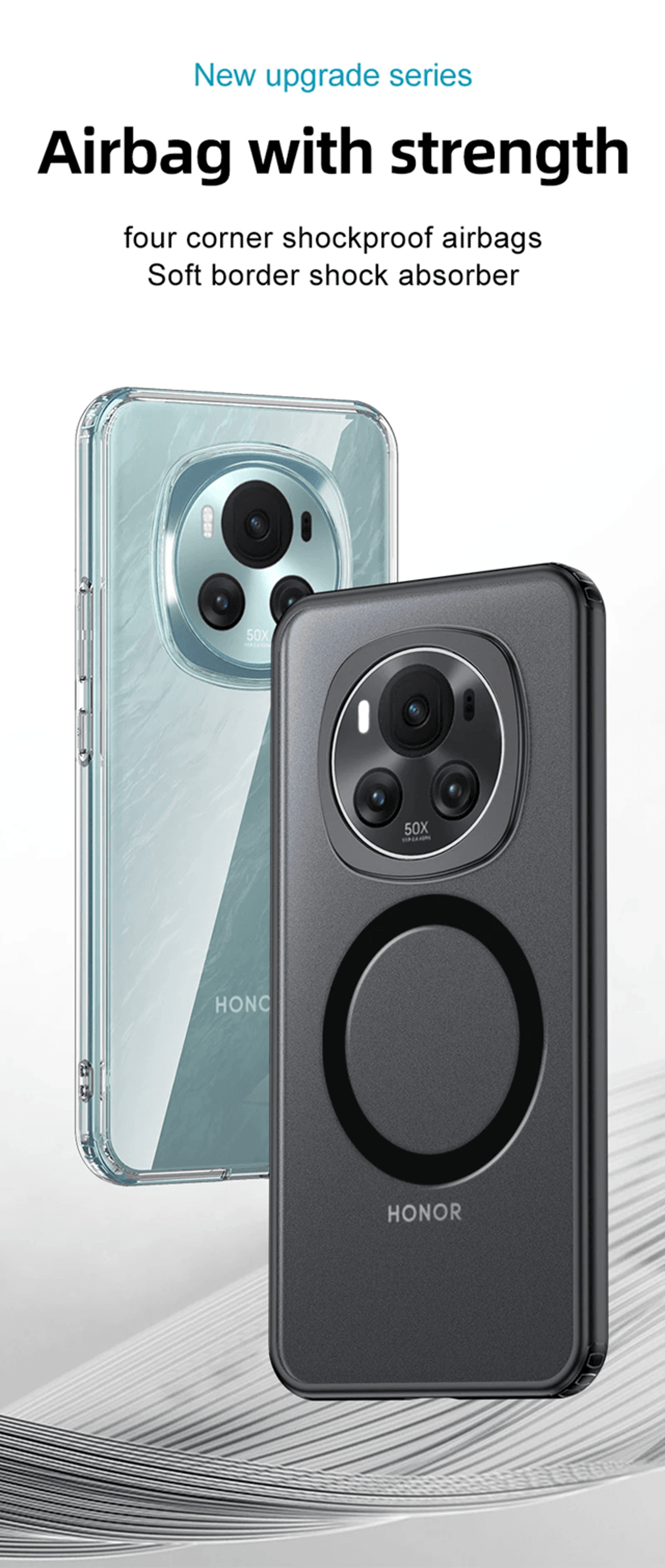 Rugged Magnetic Shockproof Case For Honor Magic 6 Pro Wireless Charging Armor Cover 0