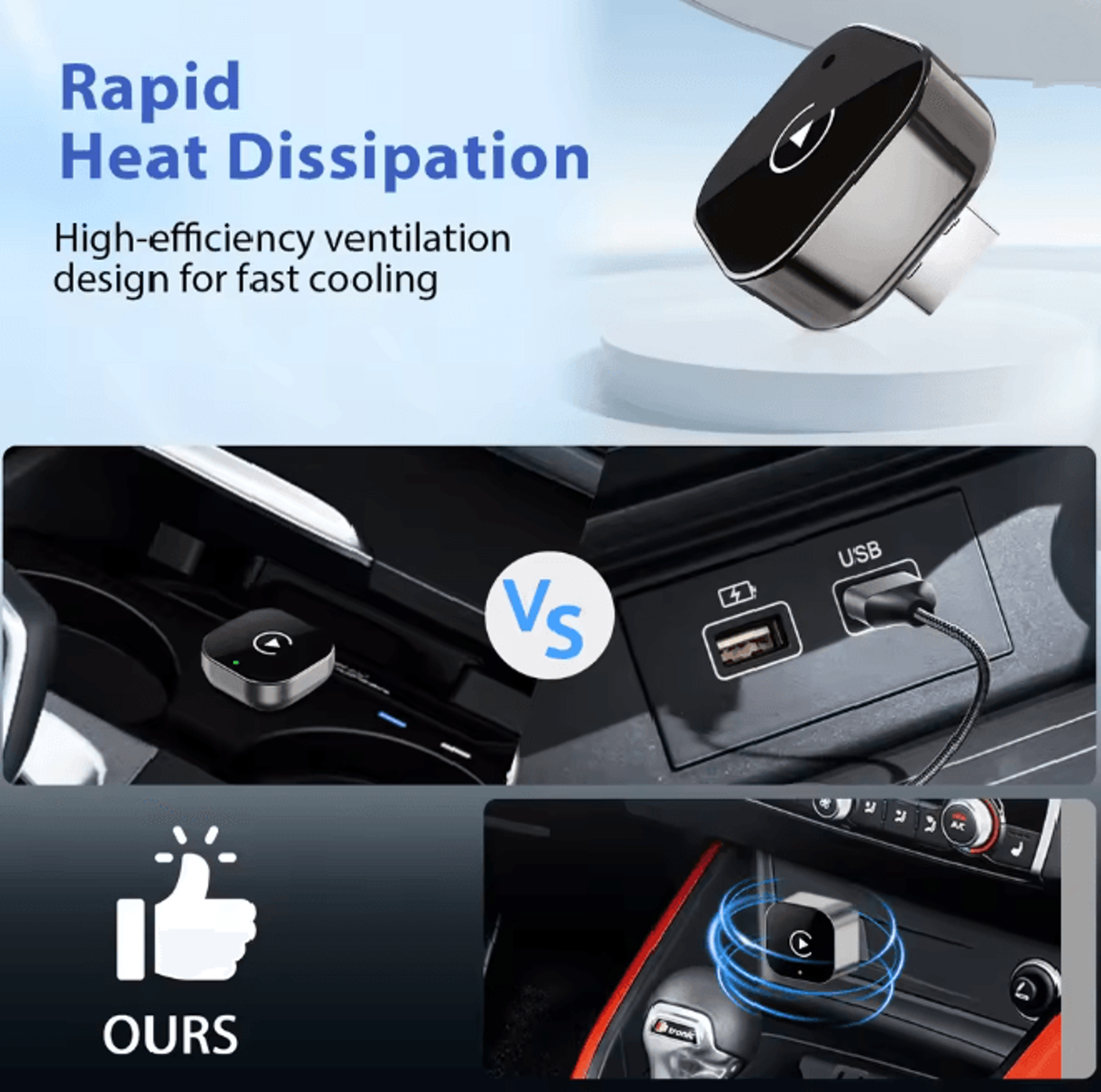Pionray Wireless CarPlay Android Auto Adapter 2 In 1 Plug And Play Upgrade 2