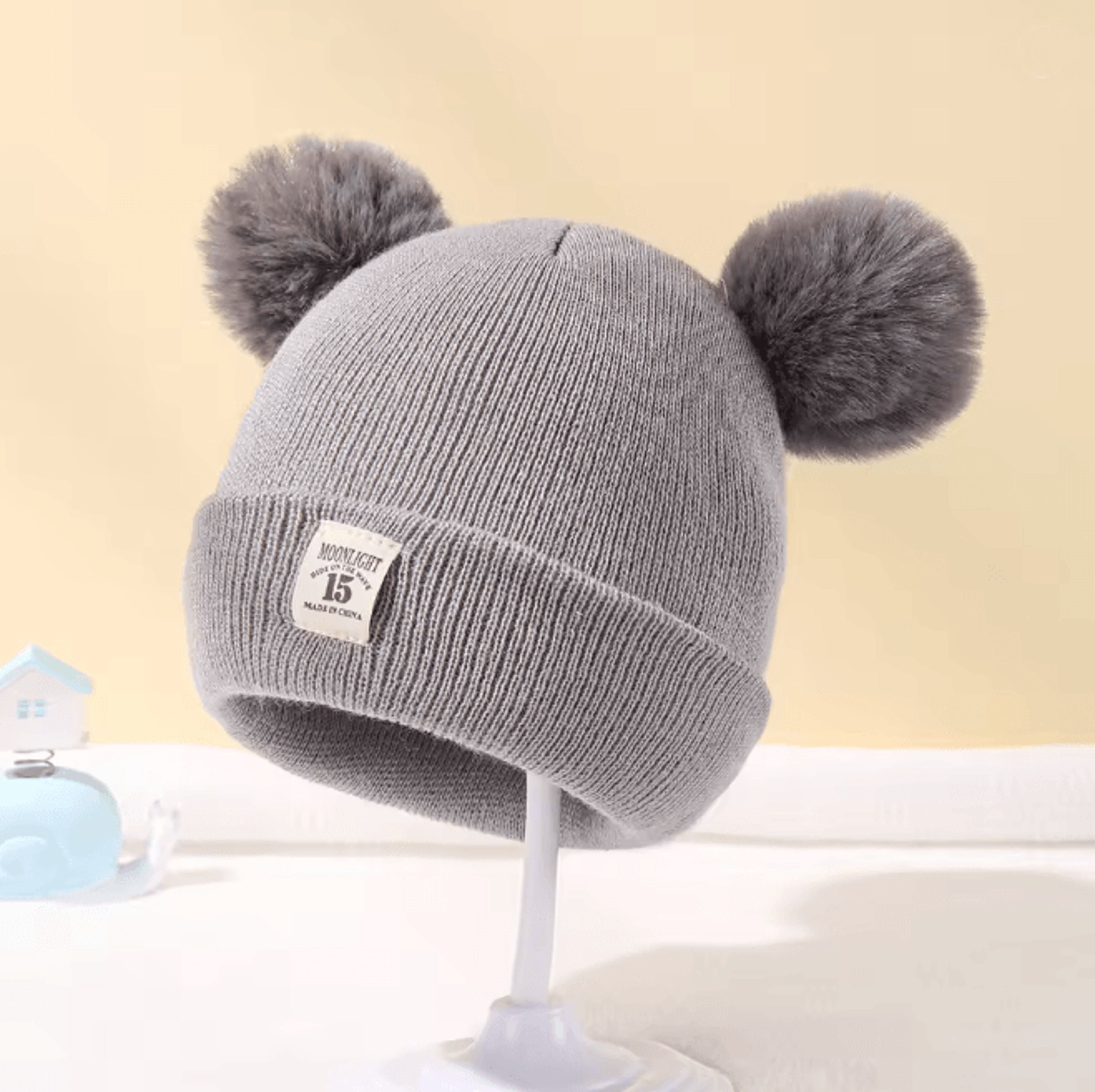 SnugPom Baby Knit Beanie Warm Winter Hat For Boys And Girls 6