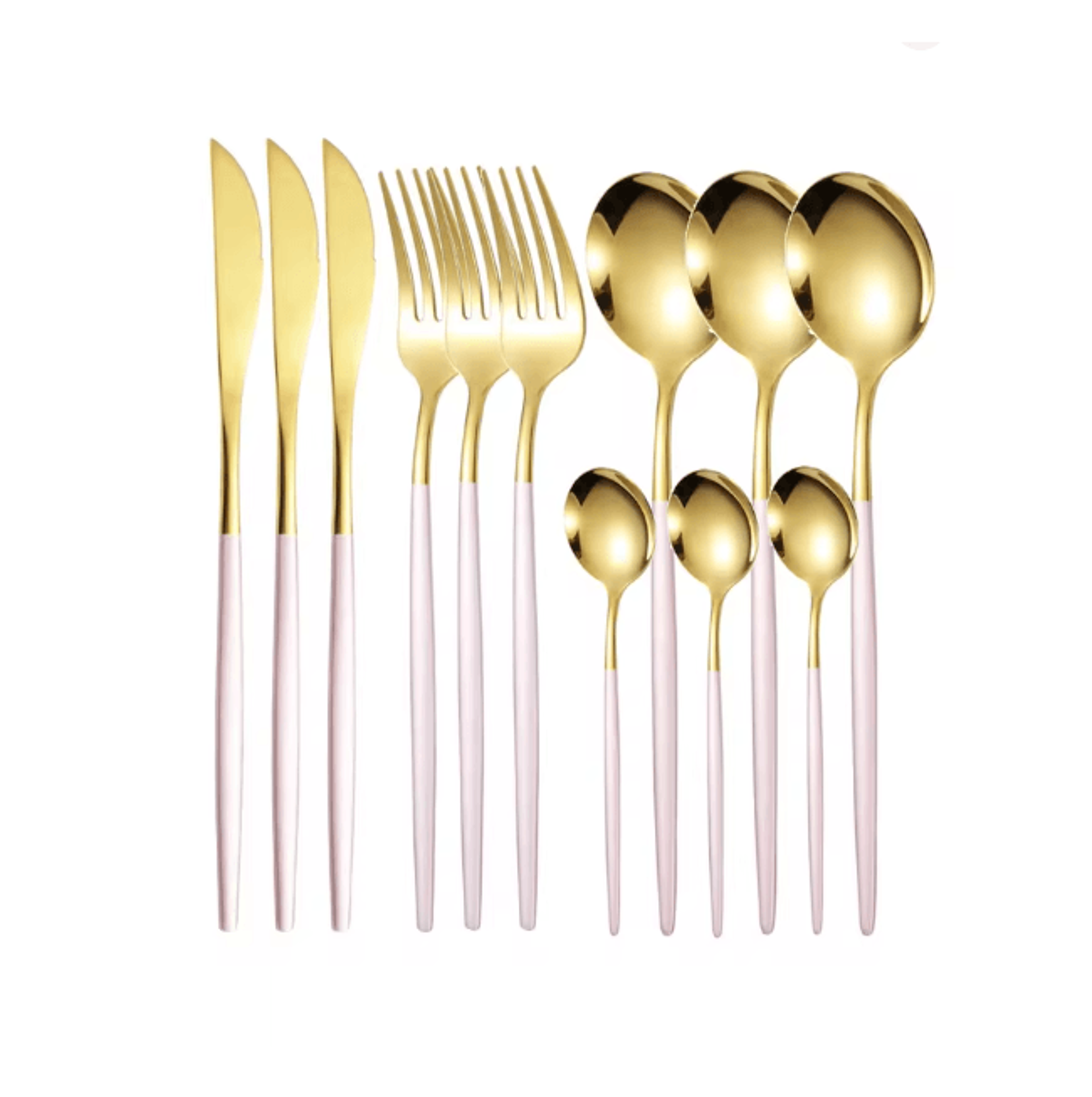 ElegancePro Stainless Steel Cutlery Set 12 Piece Steak Knife Fork And Spoon Set 8