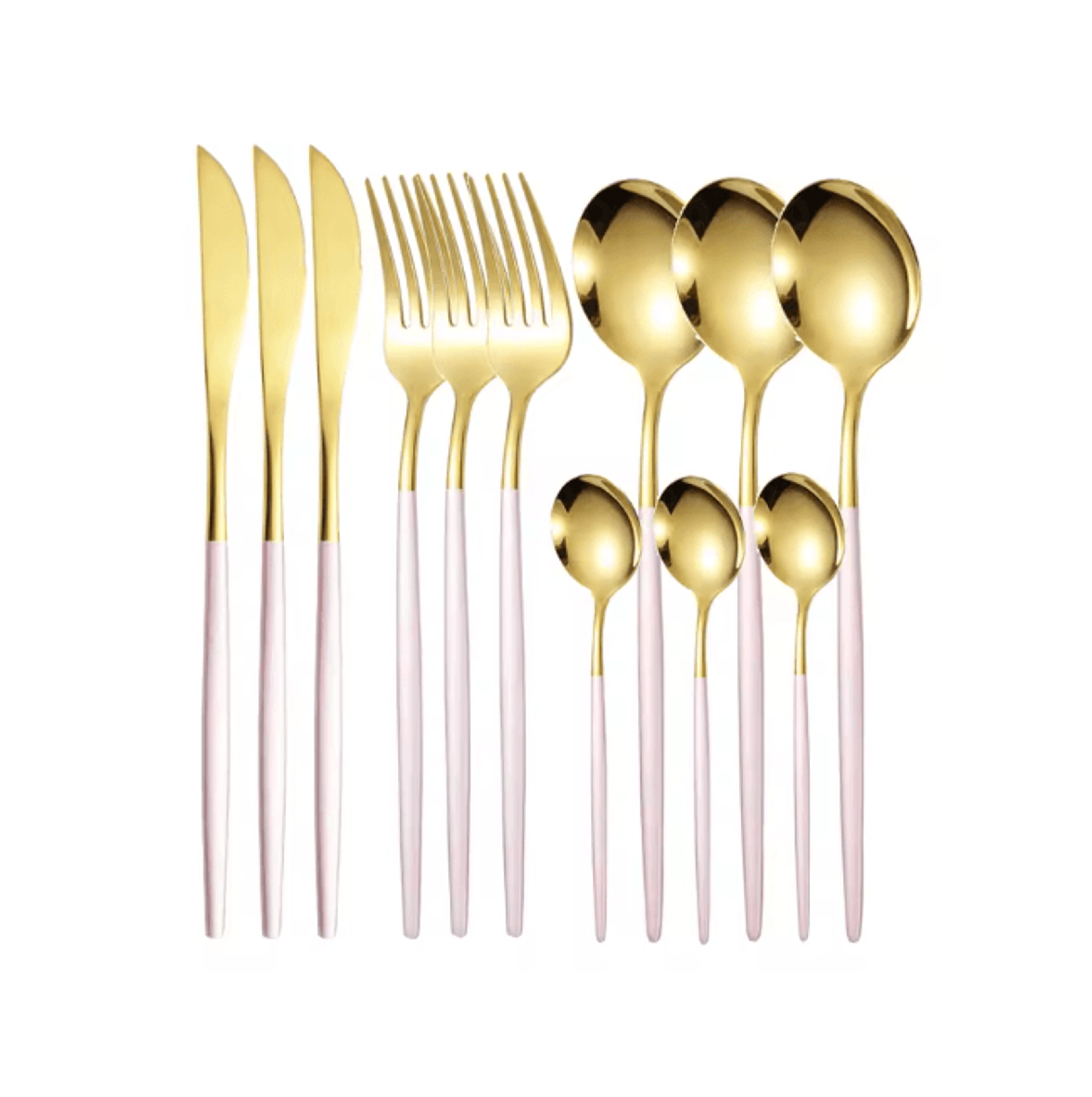ElegancePro Stainless Steel Cutlery Set 12 Piece Steak Knife Fork And Spoon Set 2