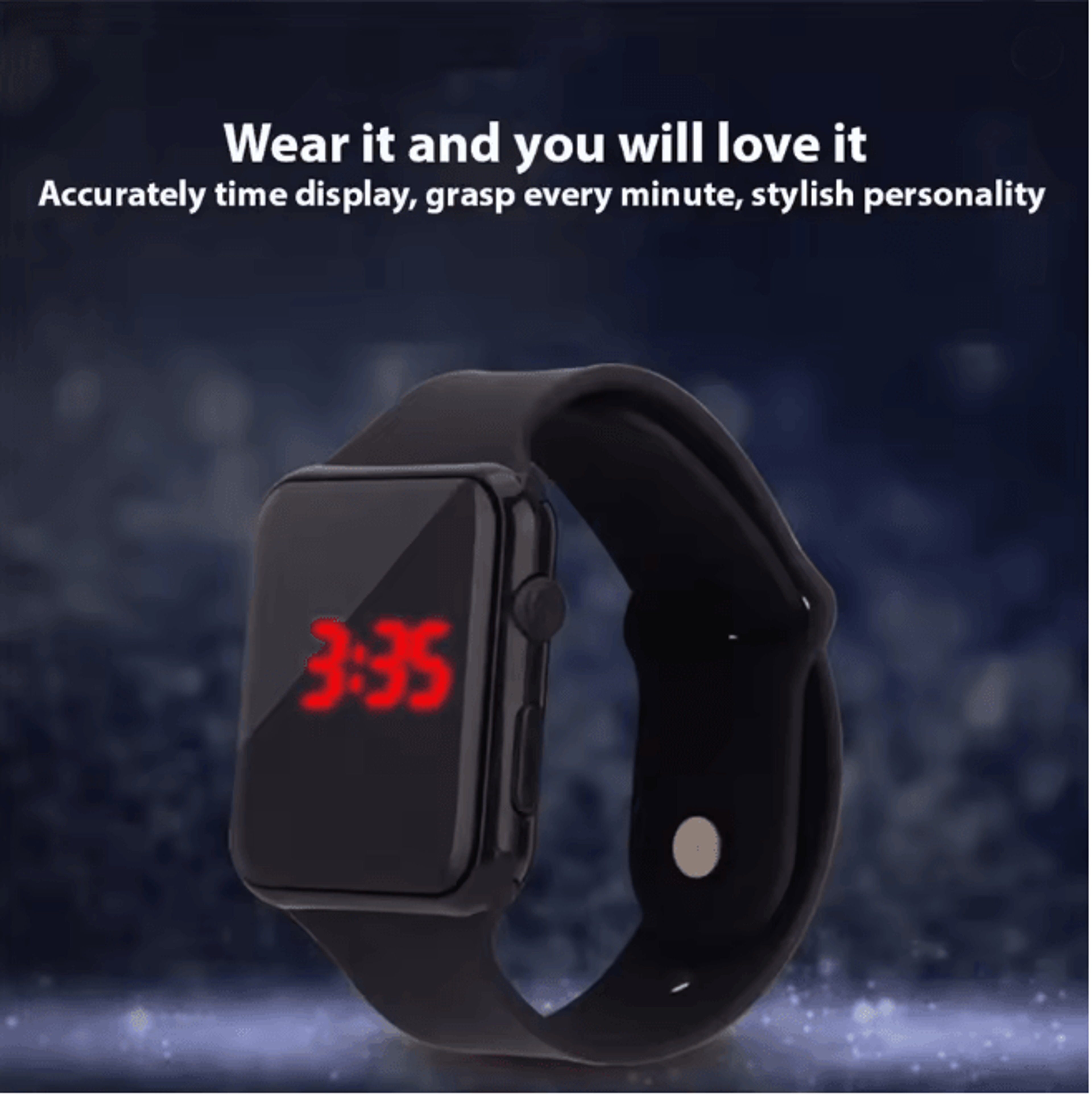 TimeFlex Digital LED Watch Sport Silicone Wristband Casual Watch 1