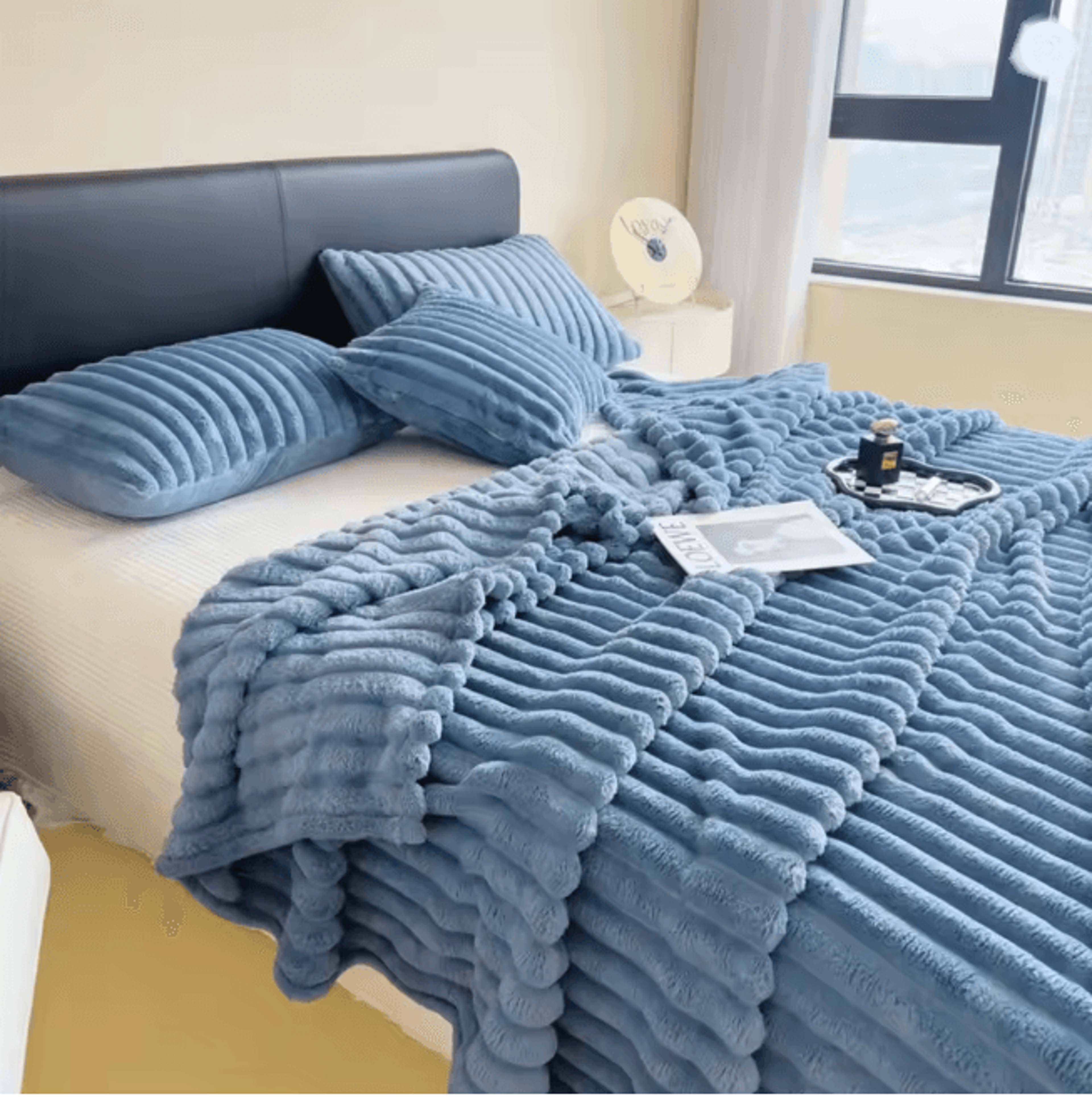CozyStripe Thick Multifunctional Blanket Bed Cover Throw 6