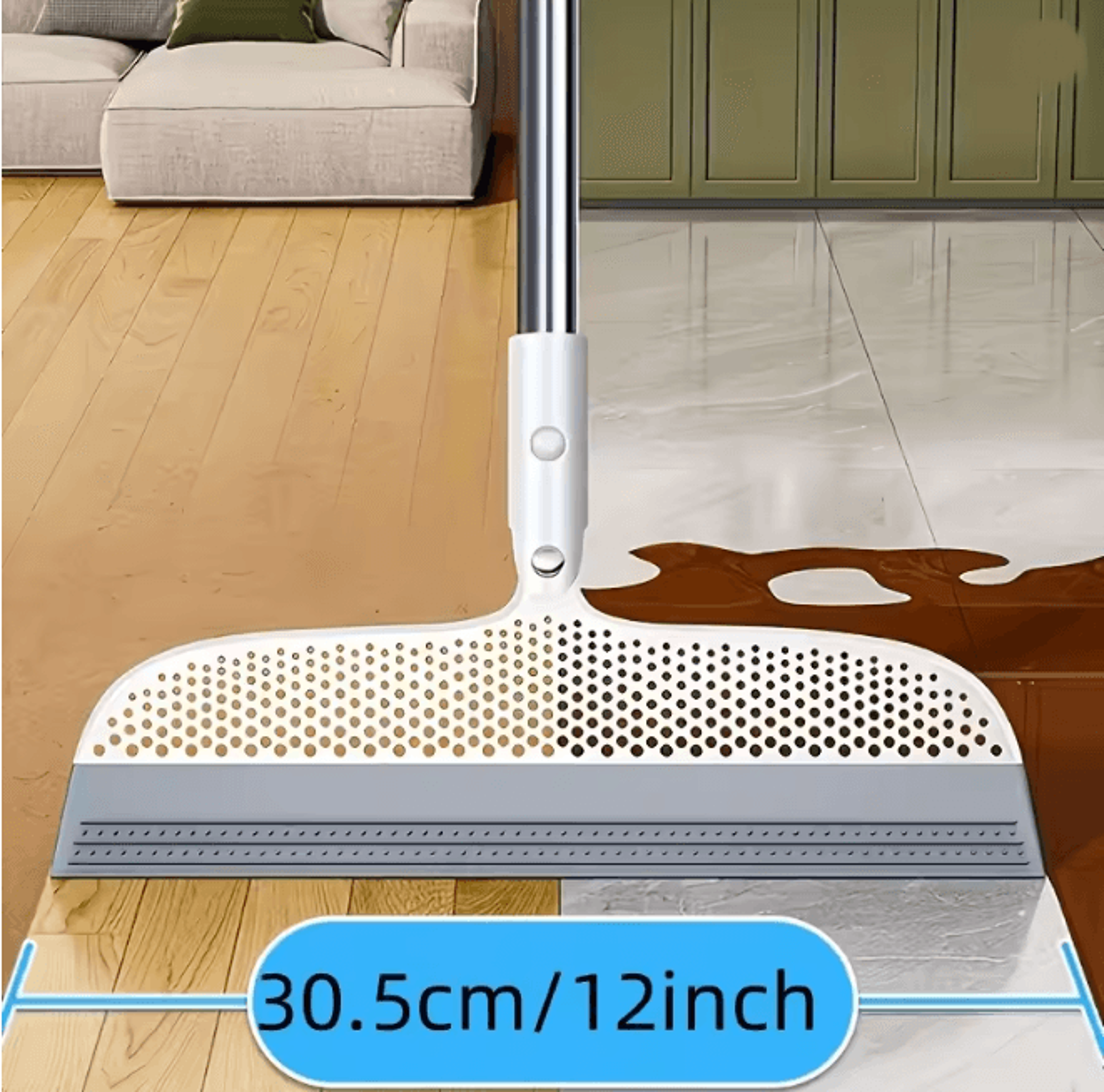 FlexSweep Magic Silicone Broom Double Sided Scraper With Detachable Head 1