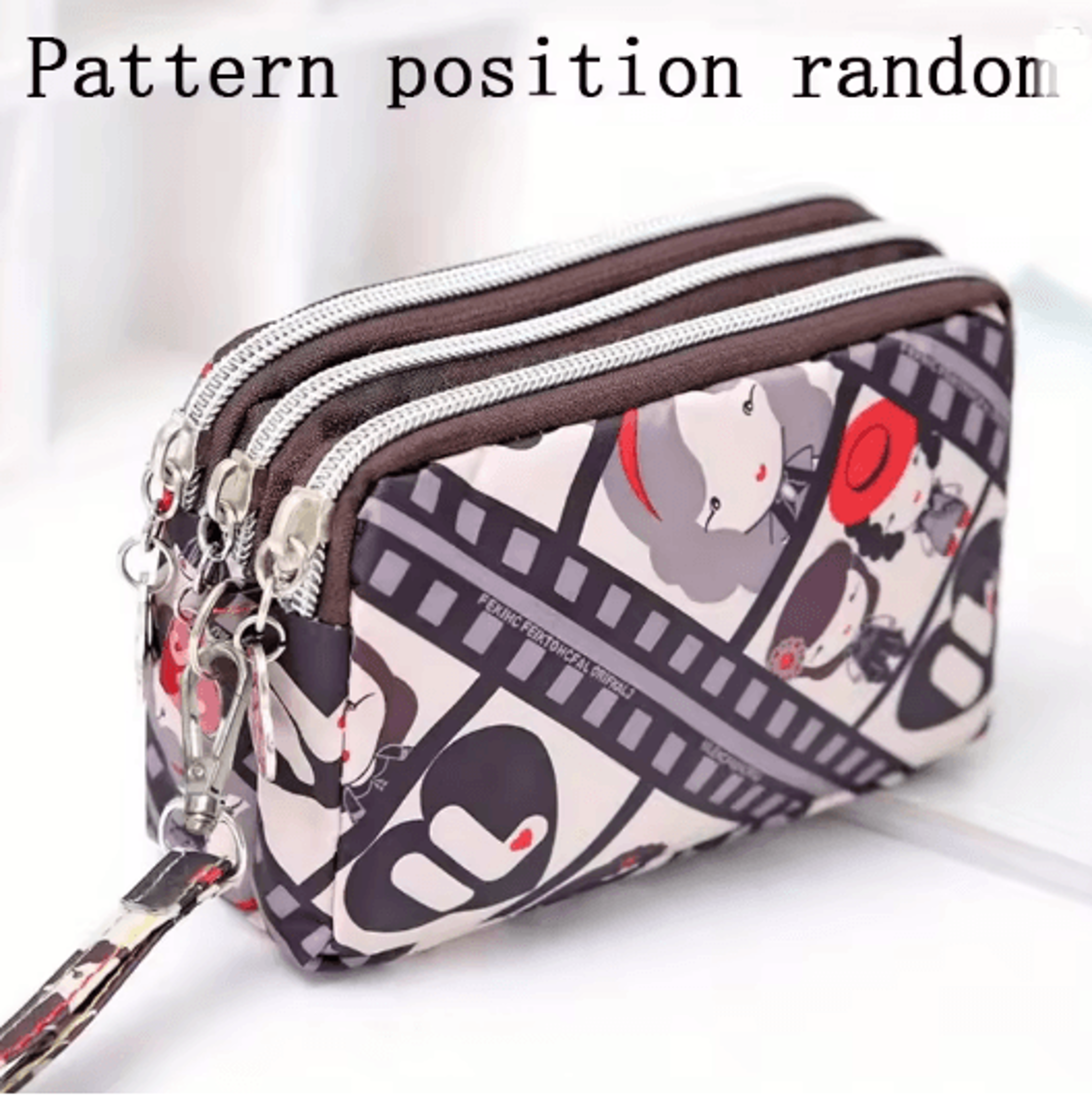 SoftCarry Womens Wrist Phone Purse Three Layer Zipper Handbag 0