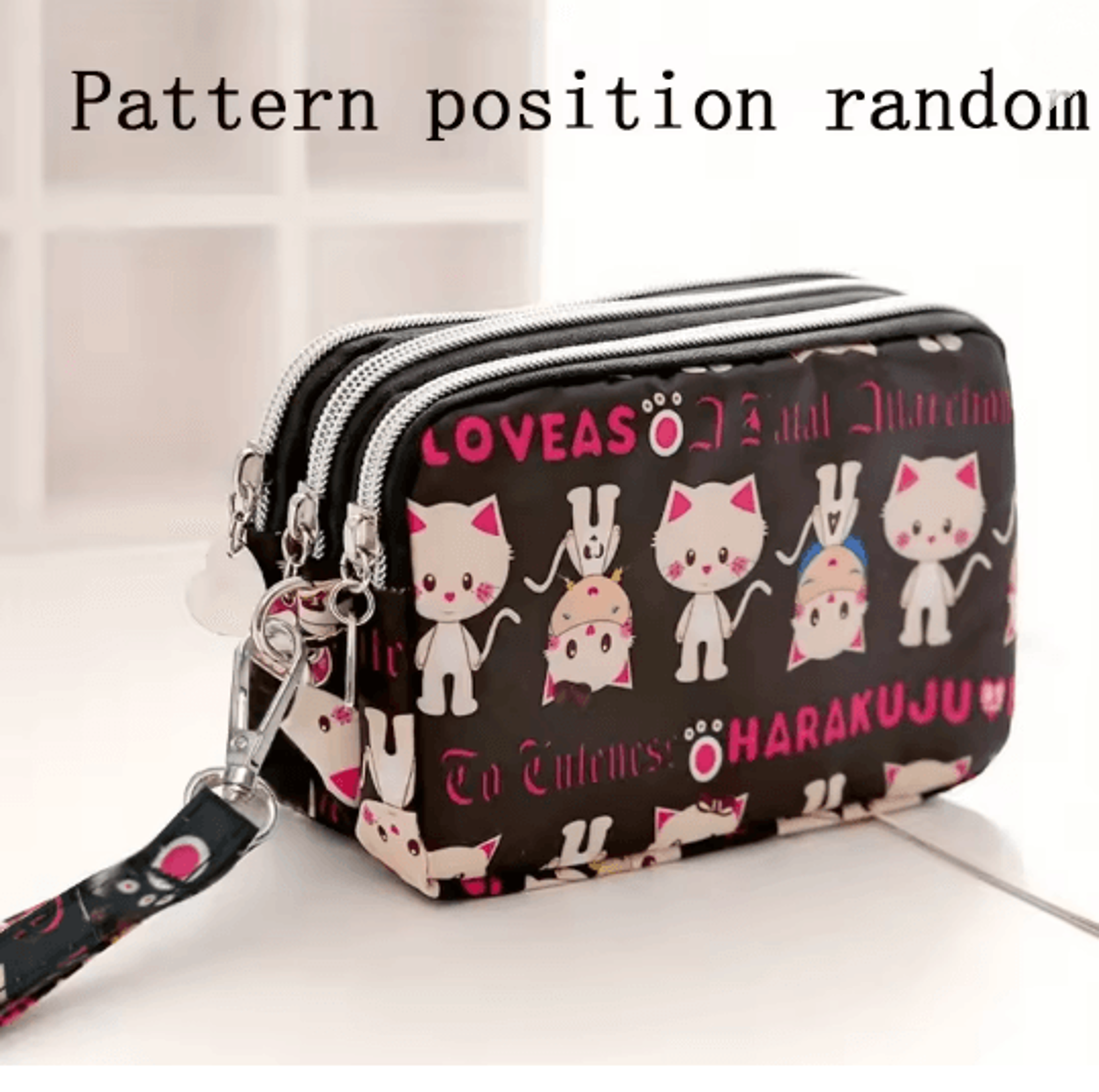 SoftCarry Womens Wrist Phone Purse Three Layer Zipper Handbag 6