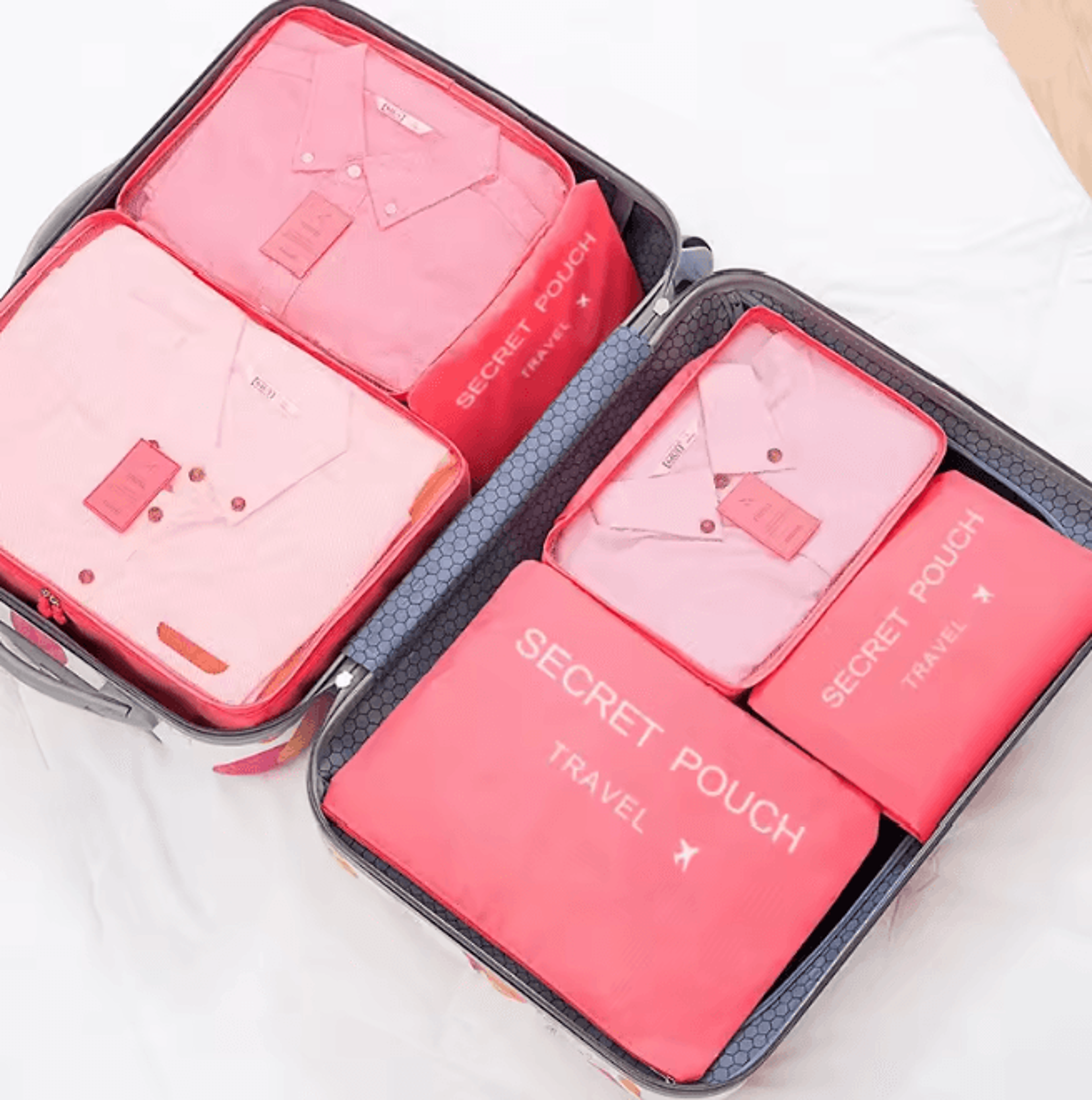 PackSmart Waterproof Travel Storage Bags 6 Piece Luggage Organizer Set 6