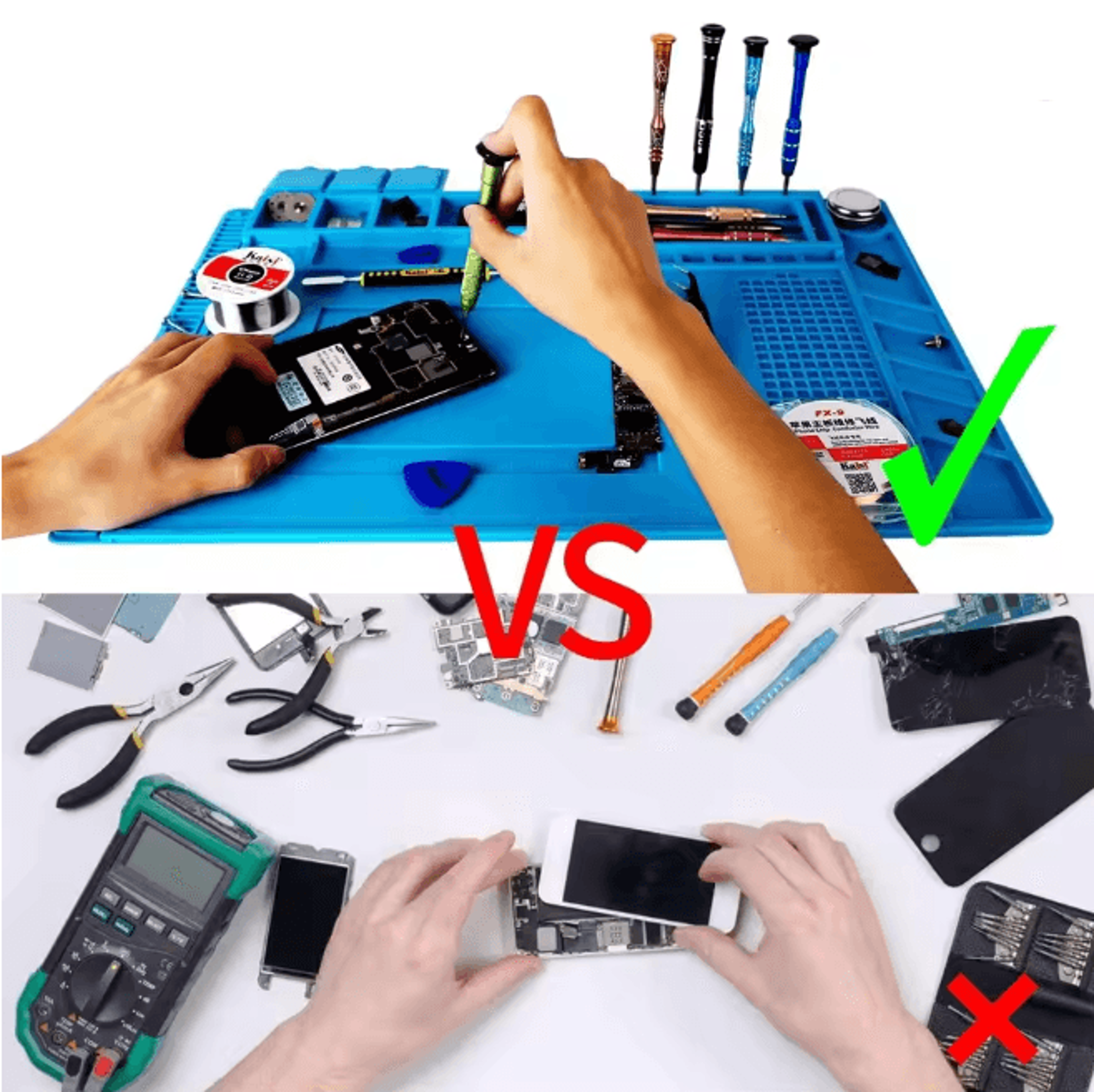 Silicone Soldering Work Mat Heat Resistant Anti Static Repair Pad 2