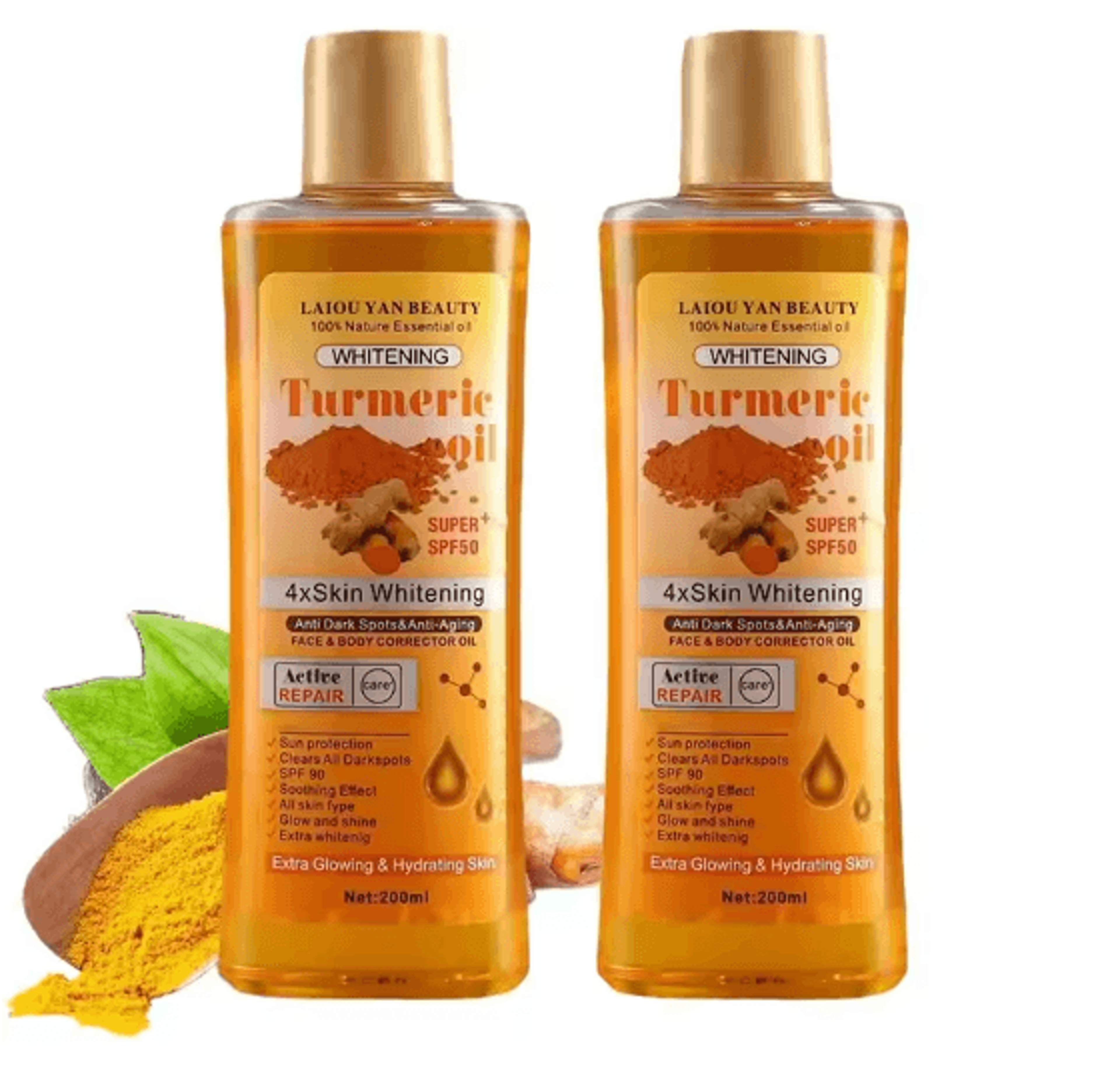 Turmeric Ginger Face Serum Oil Deep Hydration Nourishing Moisturizer 4