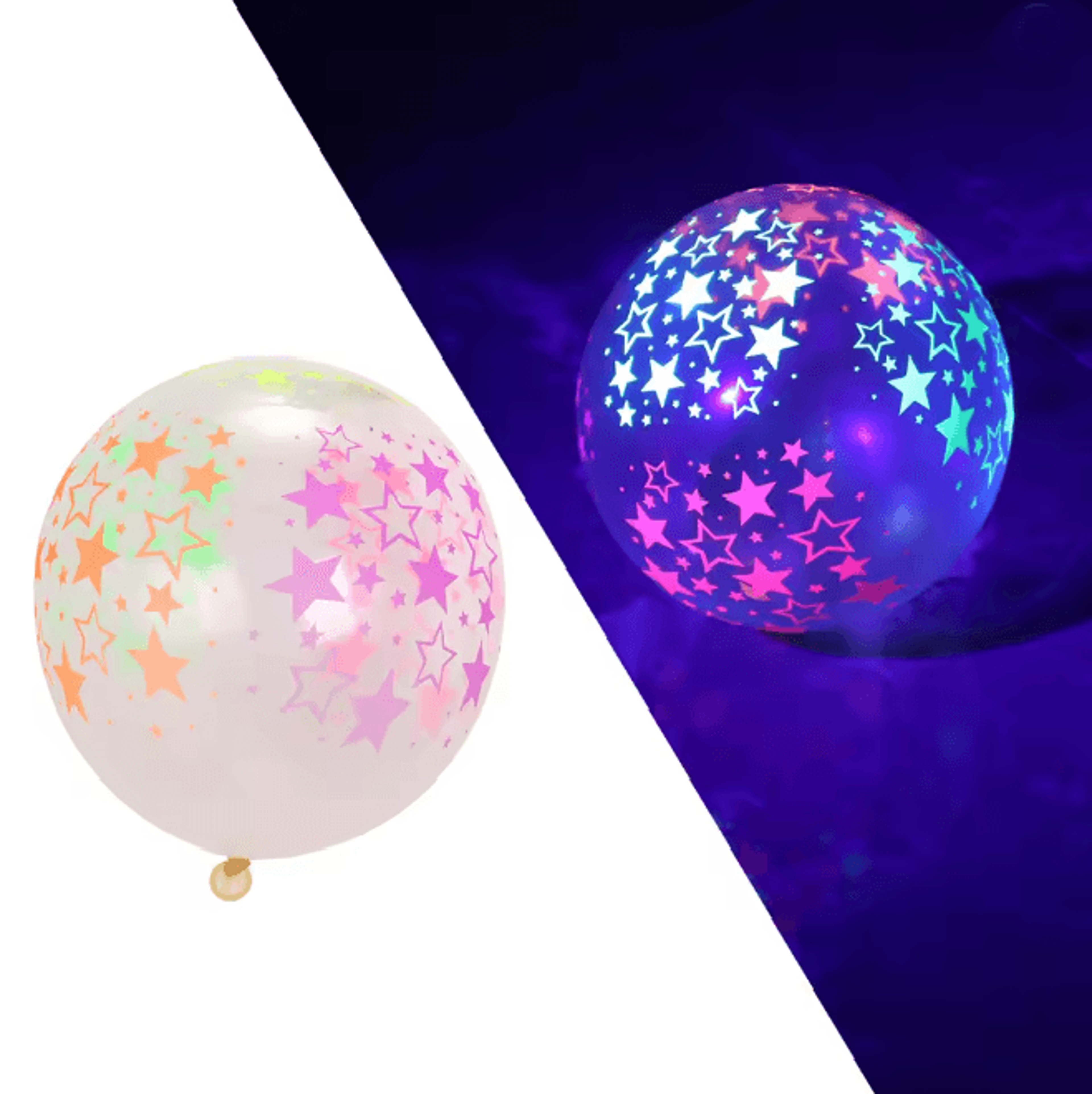 Glow In The Dark Heart Balloons 12 Inch Fluorescent Party Decor Set 5