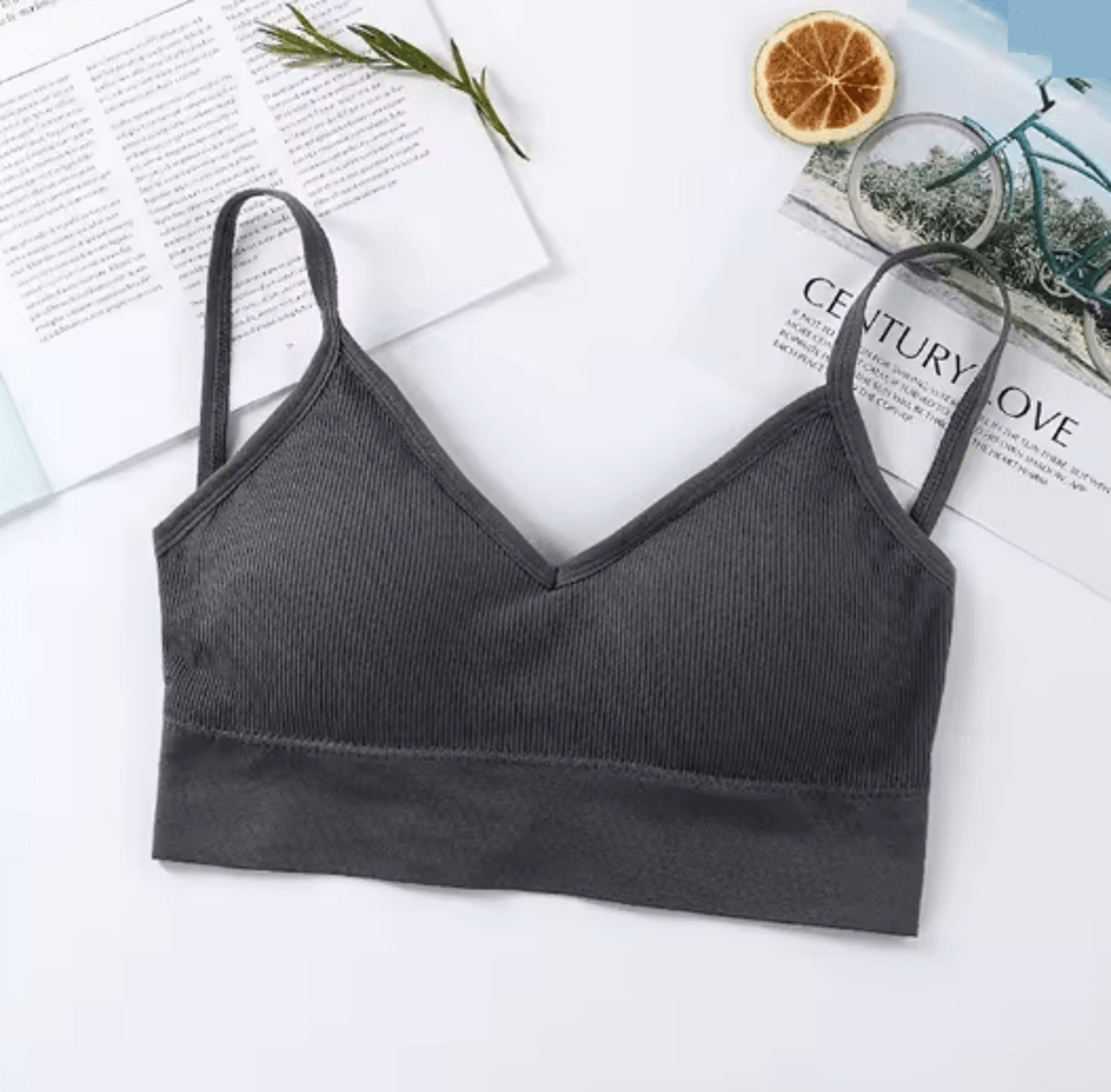 Seamless Tube Sports Bra Push Up Comfort Top For Women 10