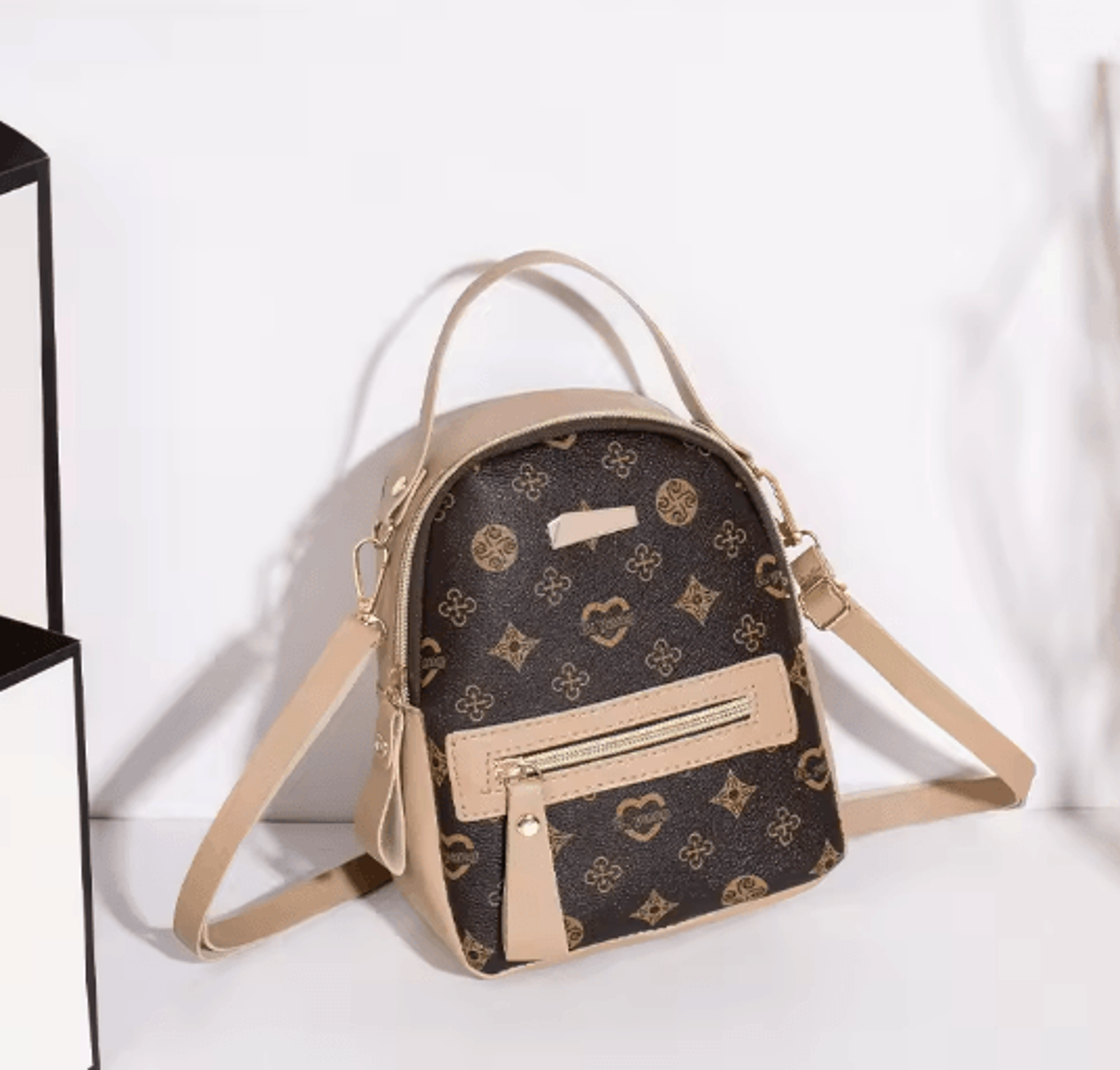 Floral Canvas Backpack Lightweight School Bag For Women 3