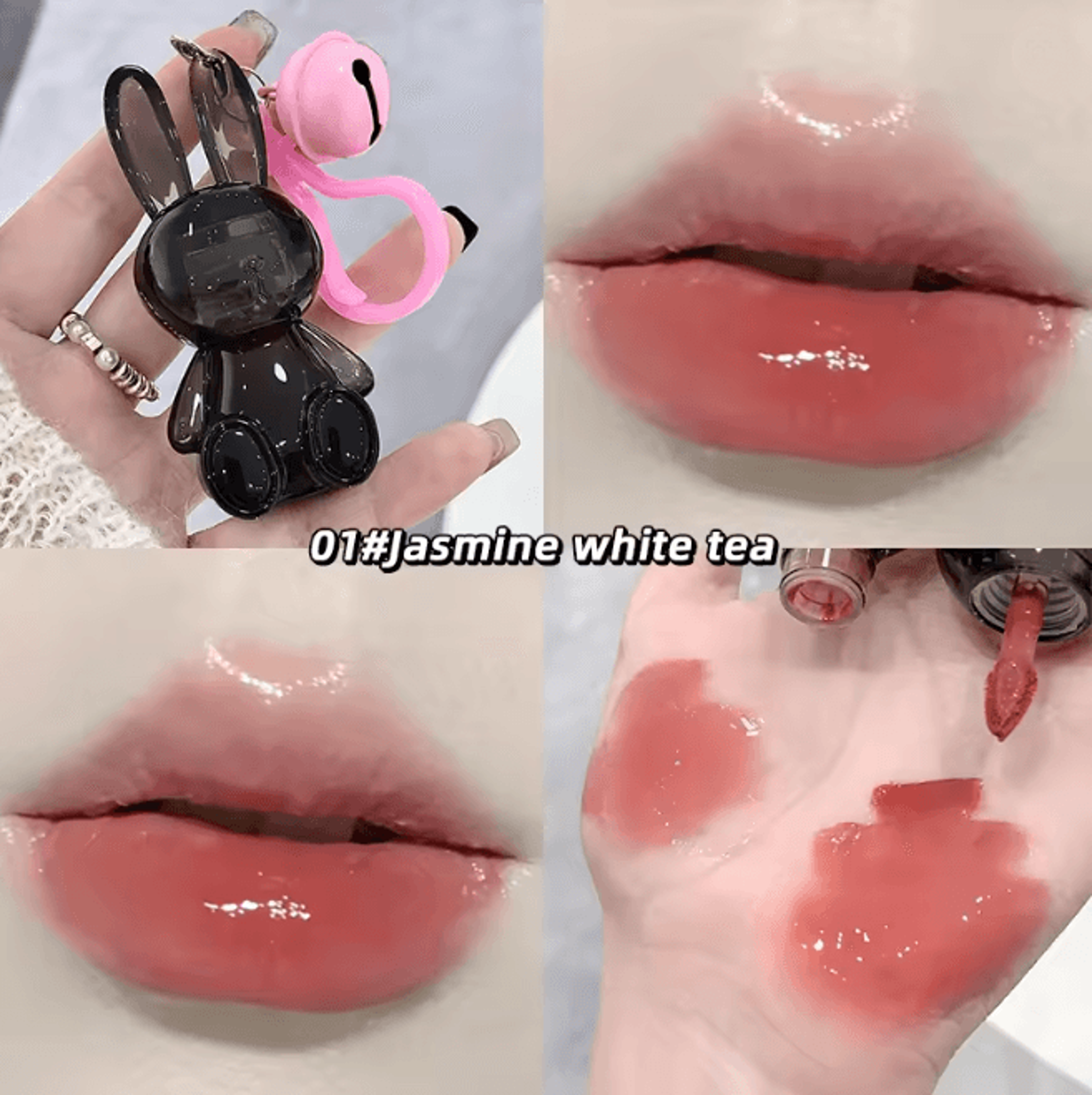 Velvet Matte Lip Cream Water Light Lip Glaze Cute Pendant Design 5