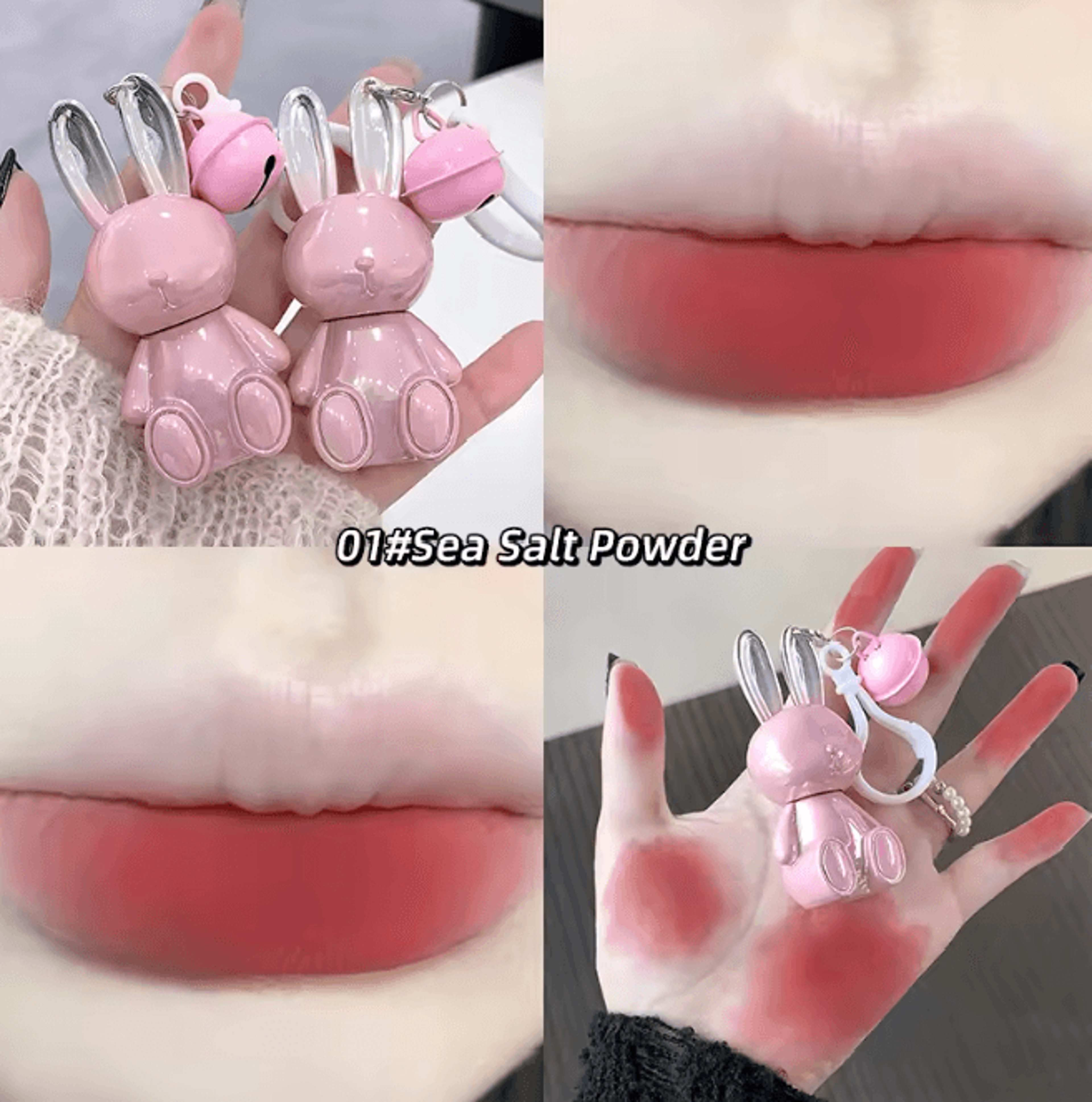 Velvet Matte Lip Cream Water Light Lip Glaze Cute Pendant Design 9