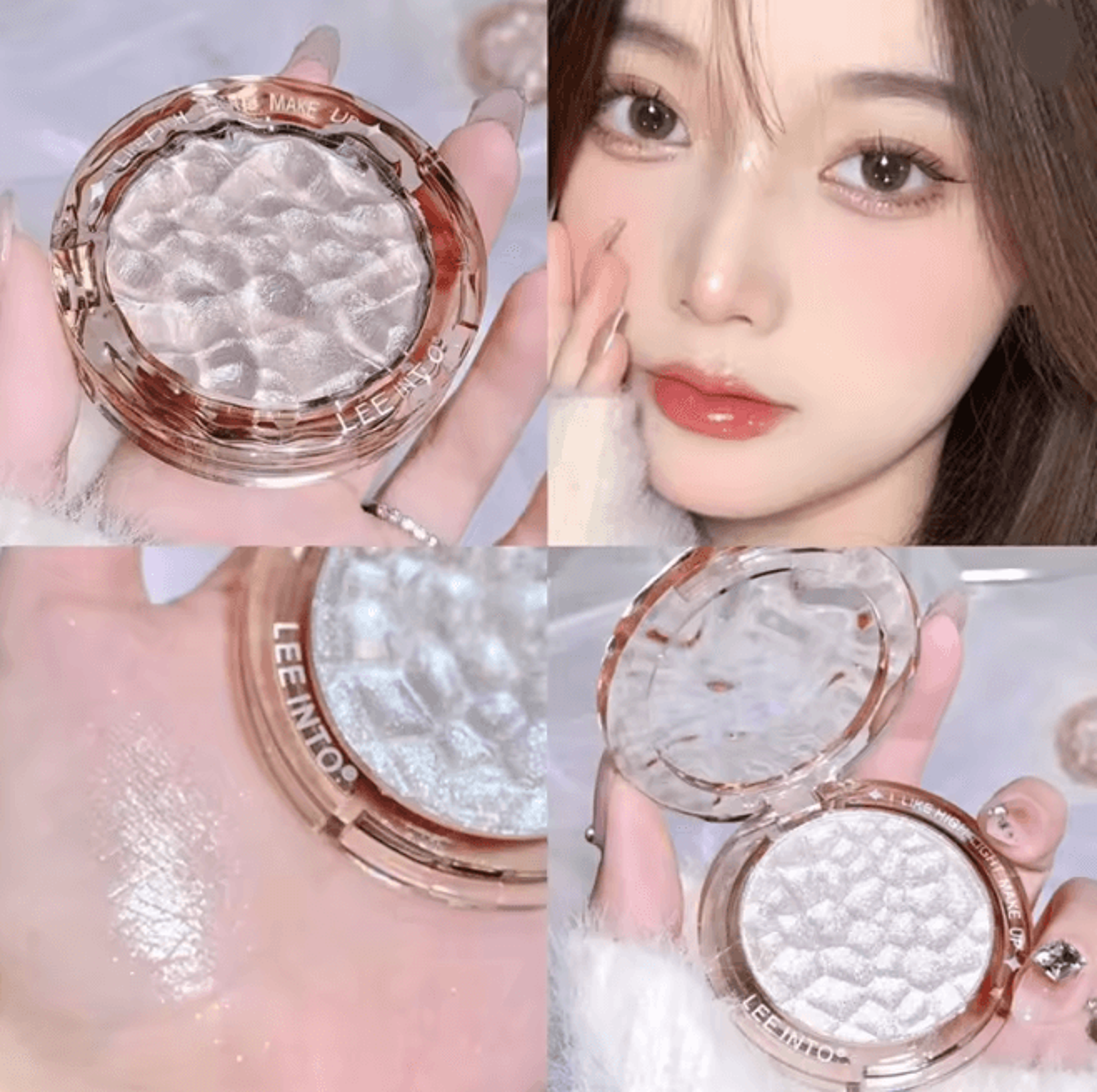 High Gloss Highlight And Contour Powder Palette Natural Glow 5