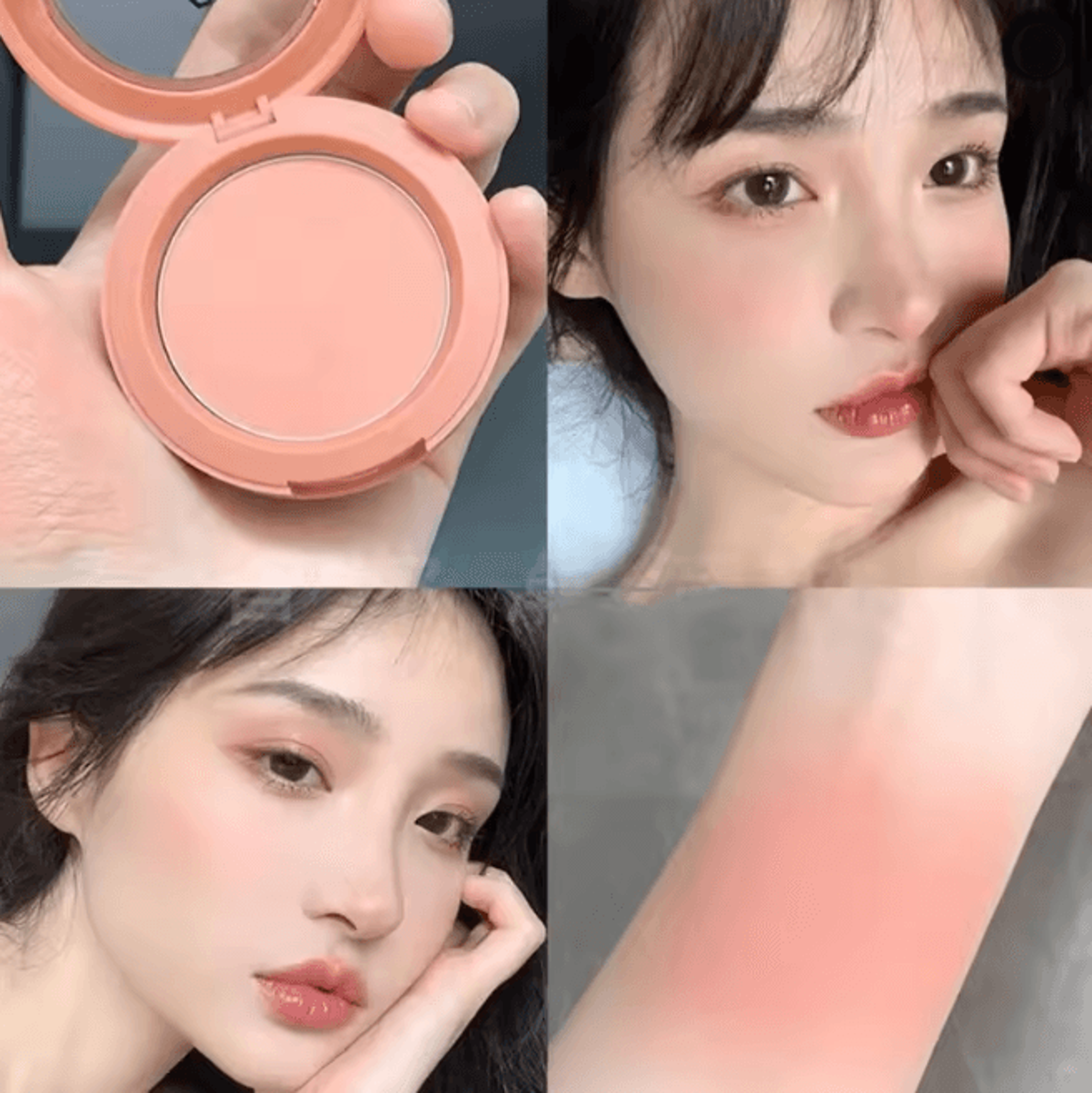 Soft Matte Peach Orange Powder Blush Long Lasting Waterproof 9