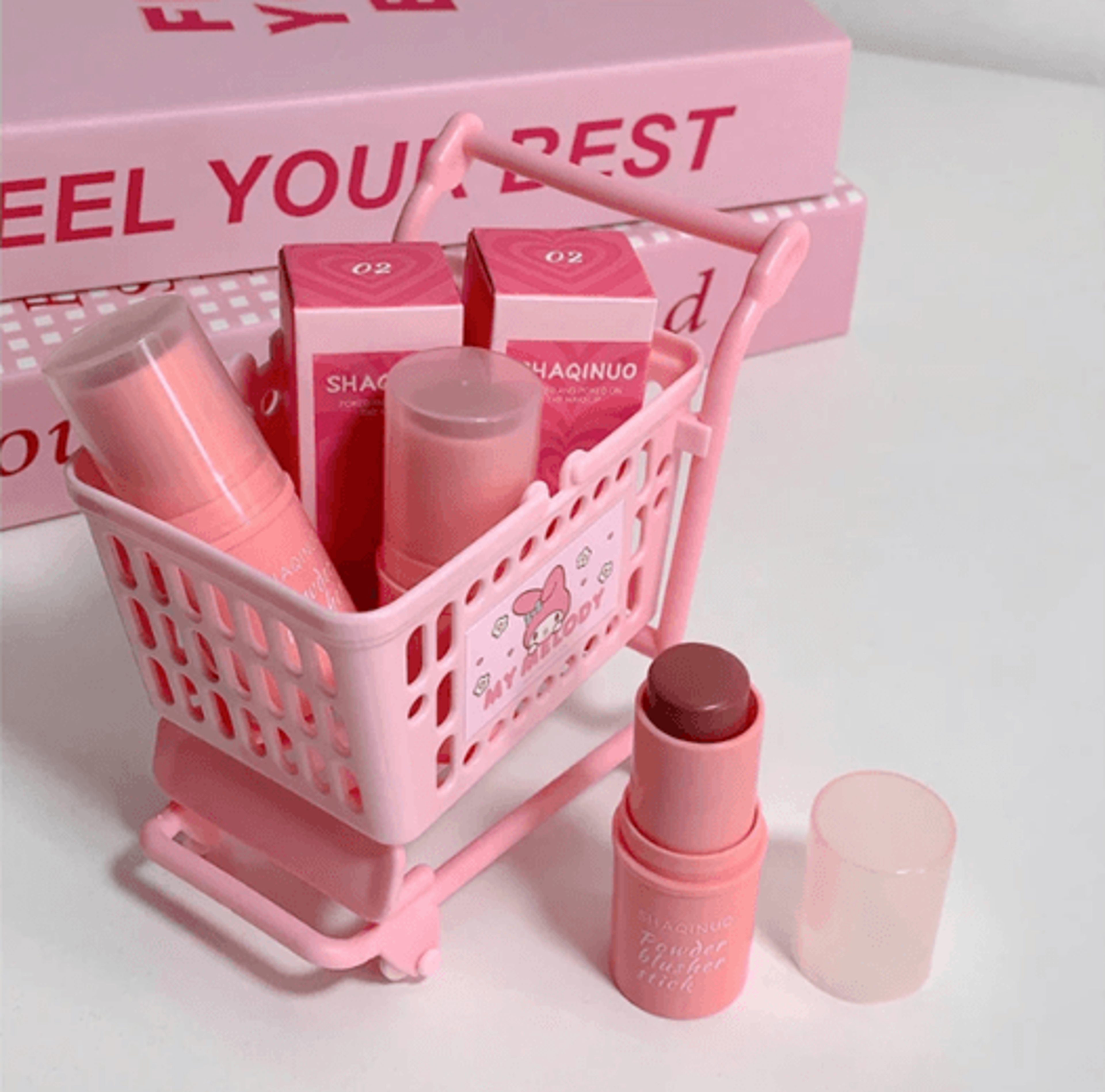 SHAQINUO Energizing Blush Stick Natural Matte Cream Glow 1