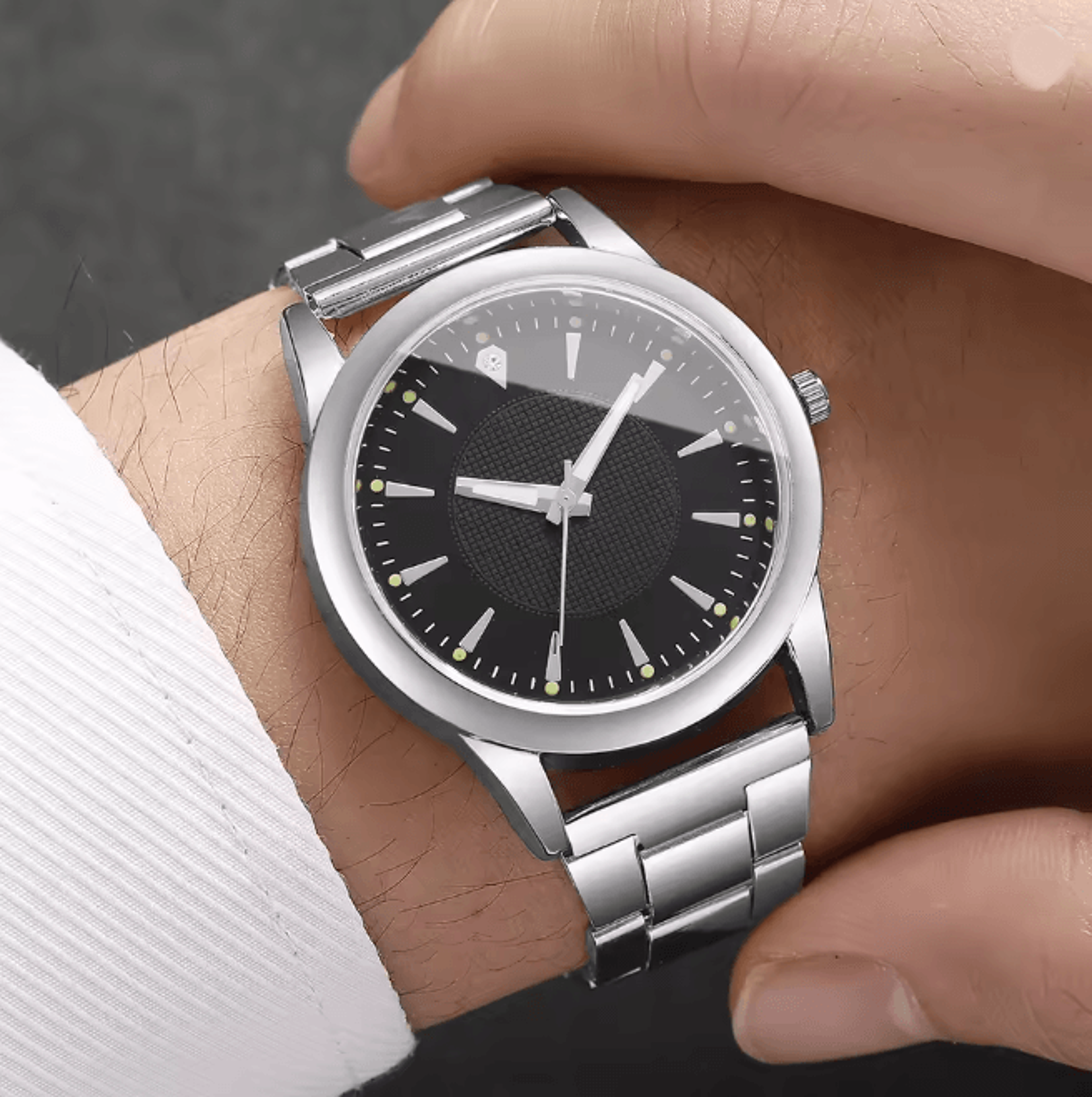 Couple Business Quartz Watch Set Classic Analog Style 3