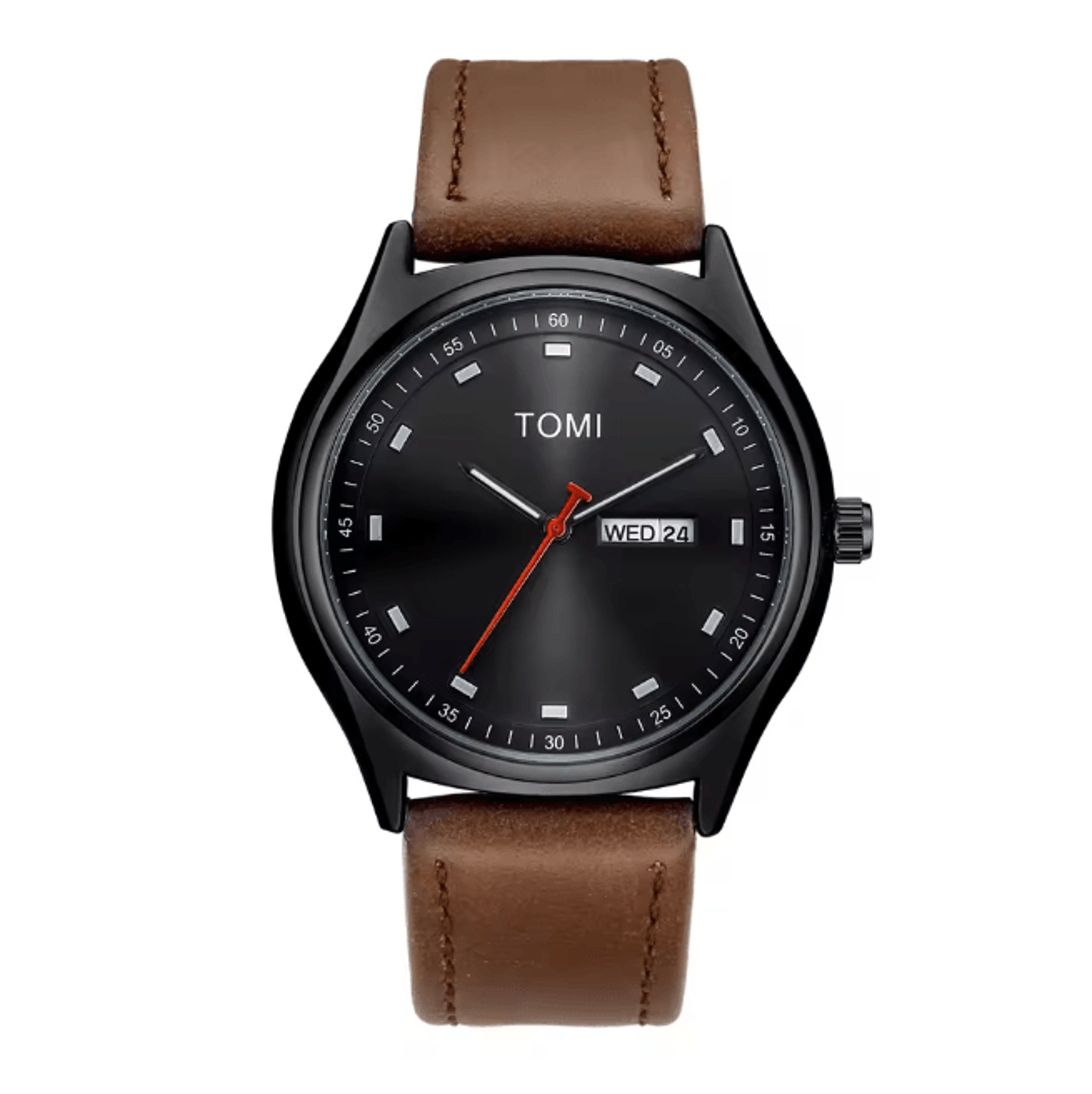 TOMI Minimalist Quartz Watch Business Casual Calendar Style 5