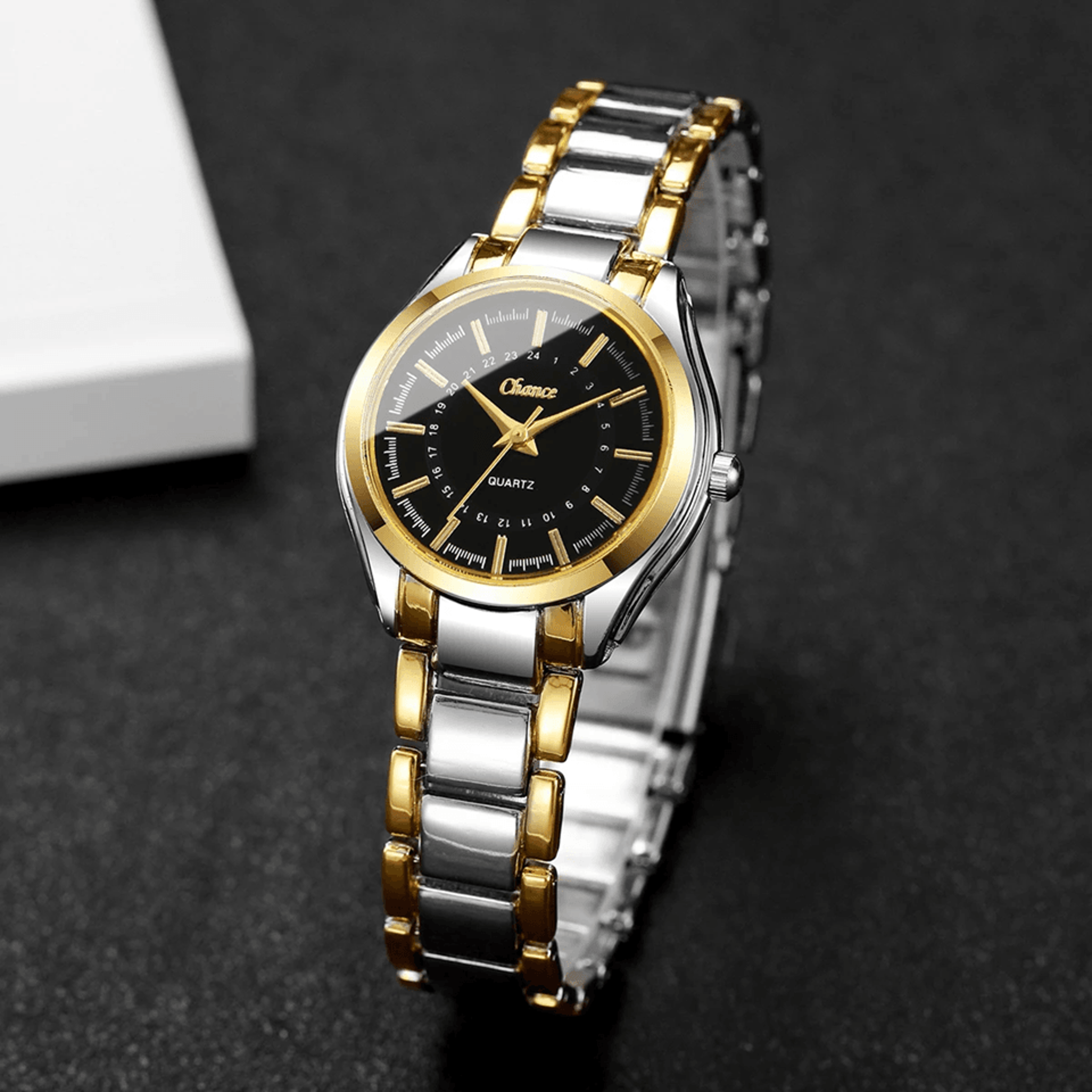 Luxury Small Dial Womens Quartz Watch And Bracelet Set 2