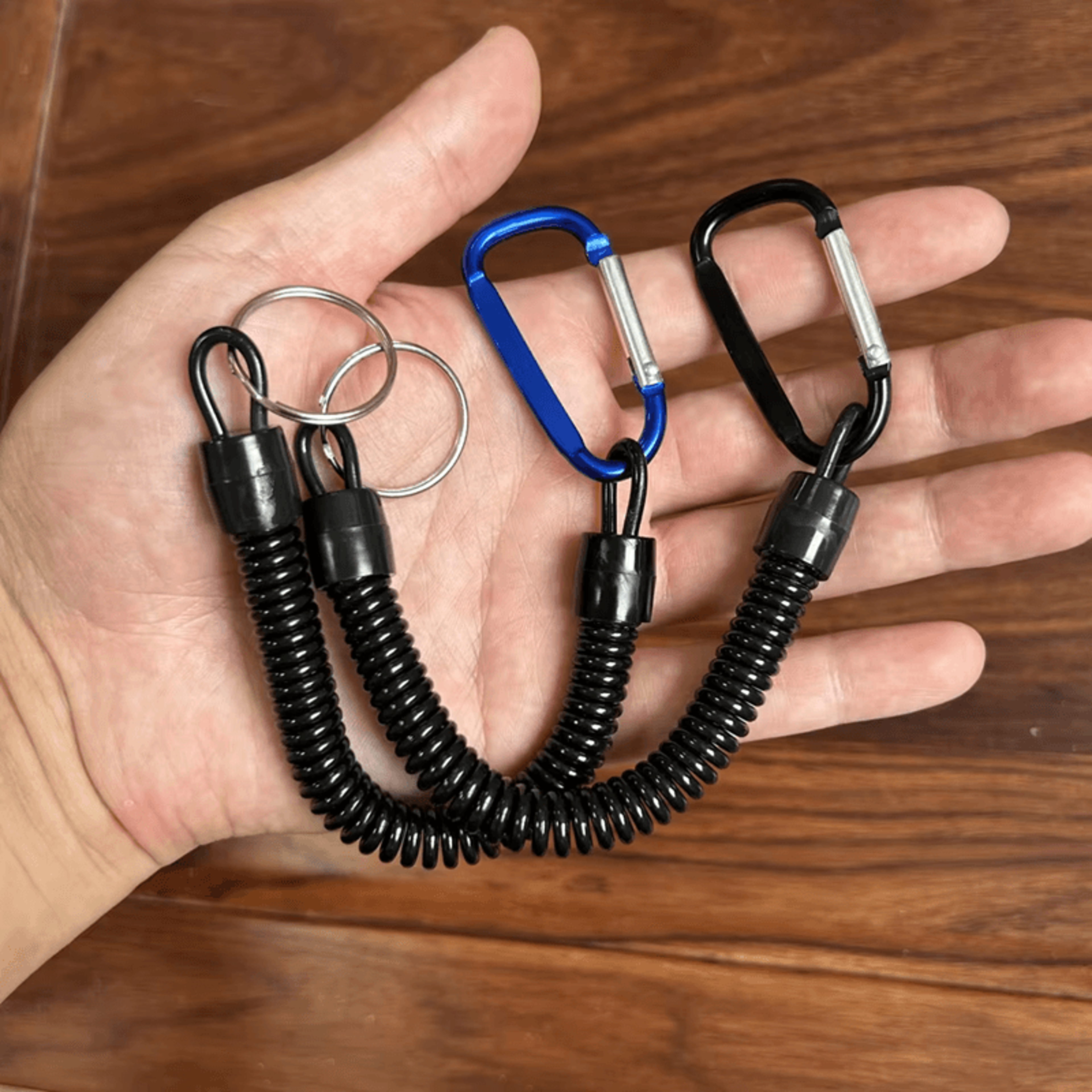 TrailGuard Tactical Retractable Elastic Lanyard For Outdoor Gear 4