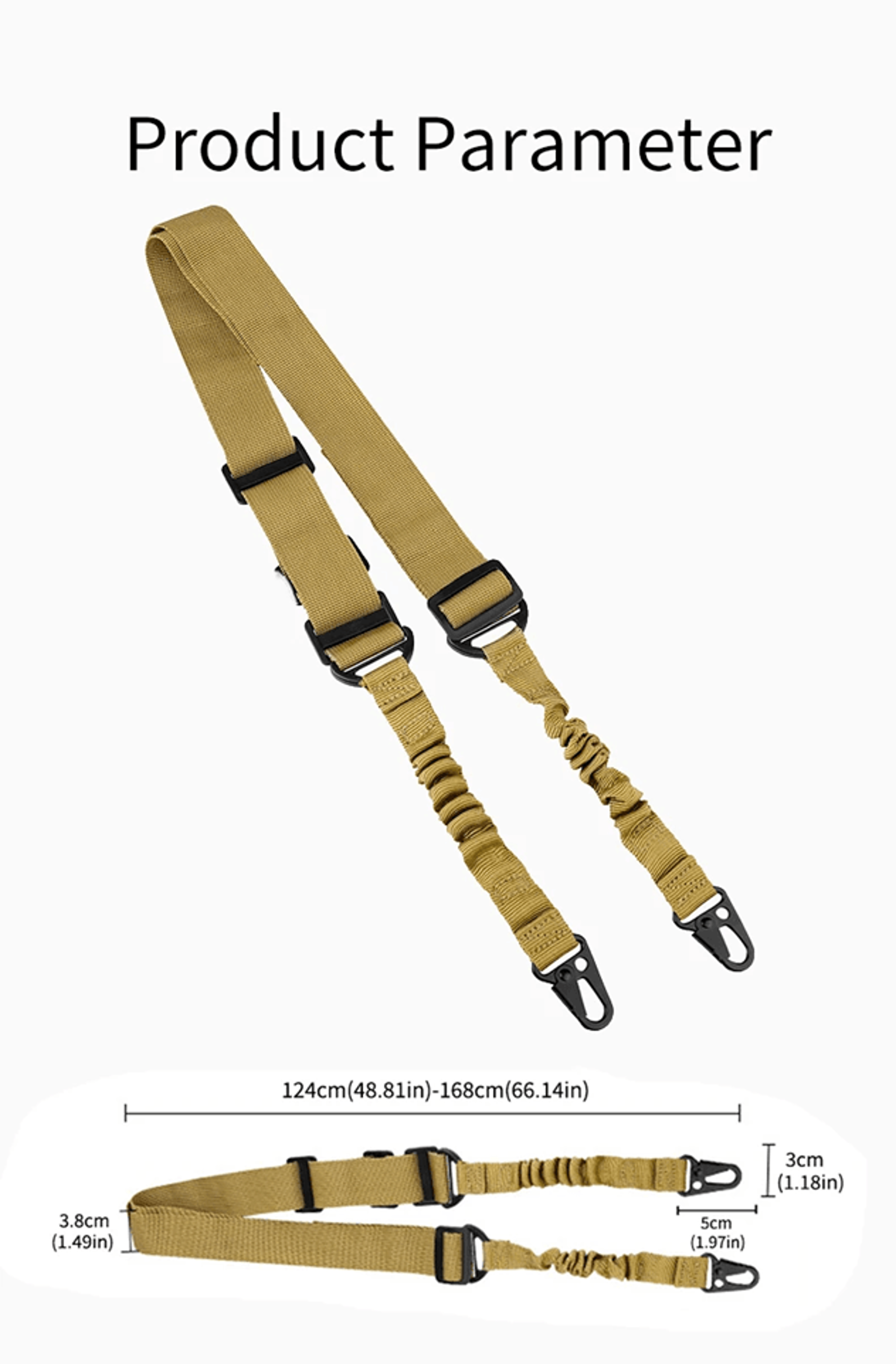 StrikePoint Adjustable Tactical Dual Point Nylon Sling 2