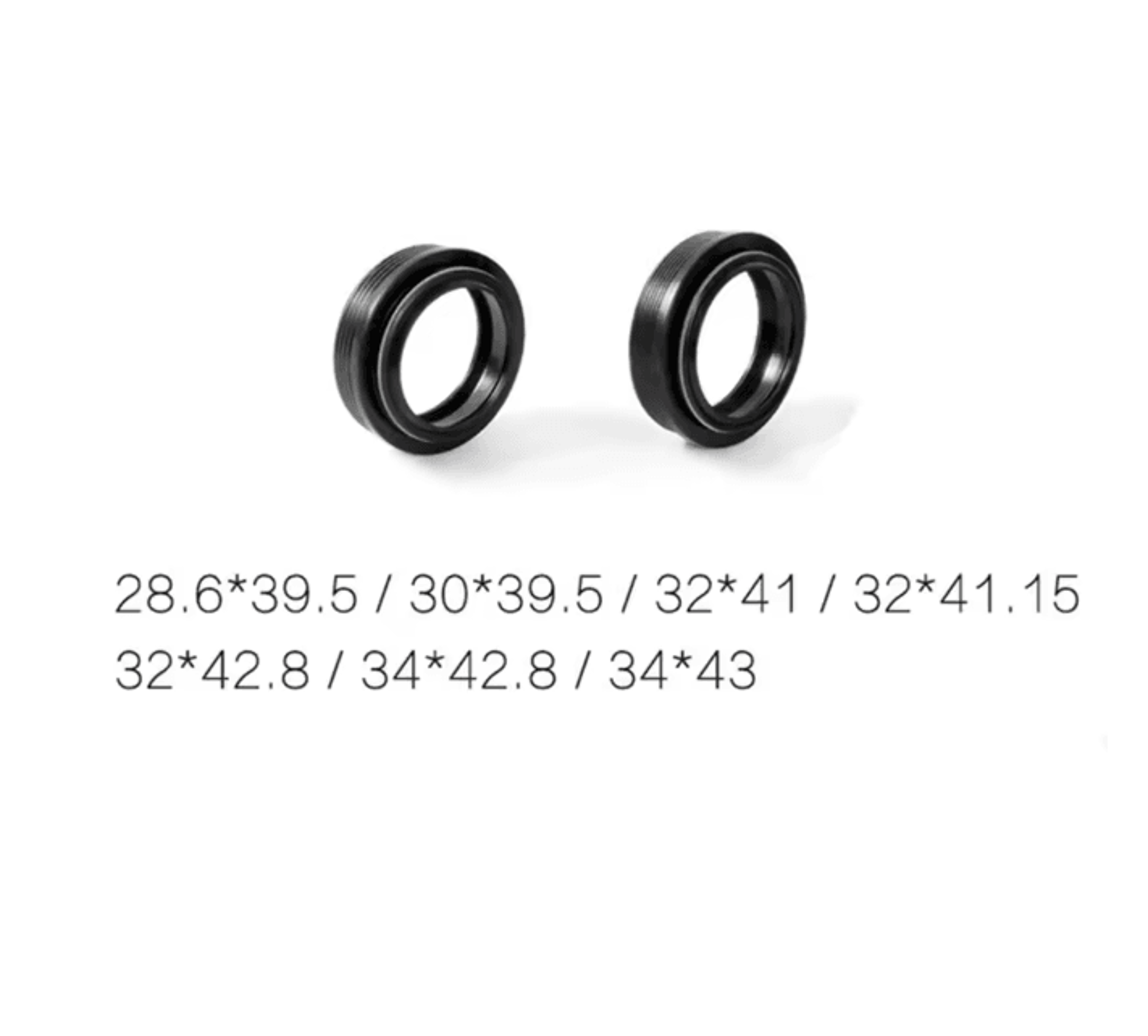 Bicycle Front Fork Dust Seal Set Bike Oil Wiper Replacement 4