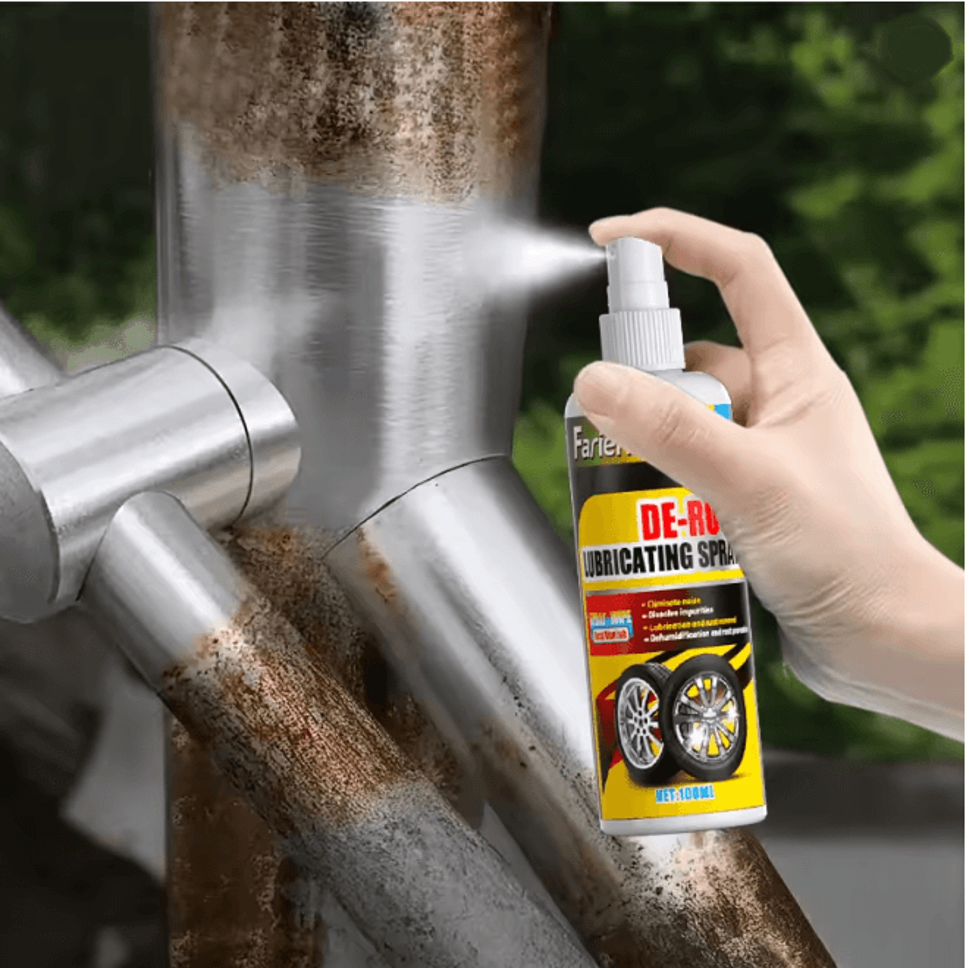 RustRevive Universal Rust Remover Spray For Car Wheels And Metal Surfaces 0