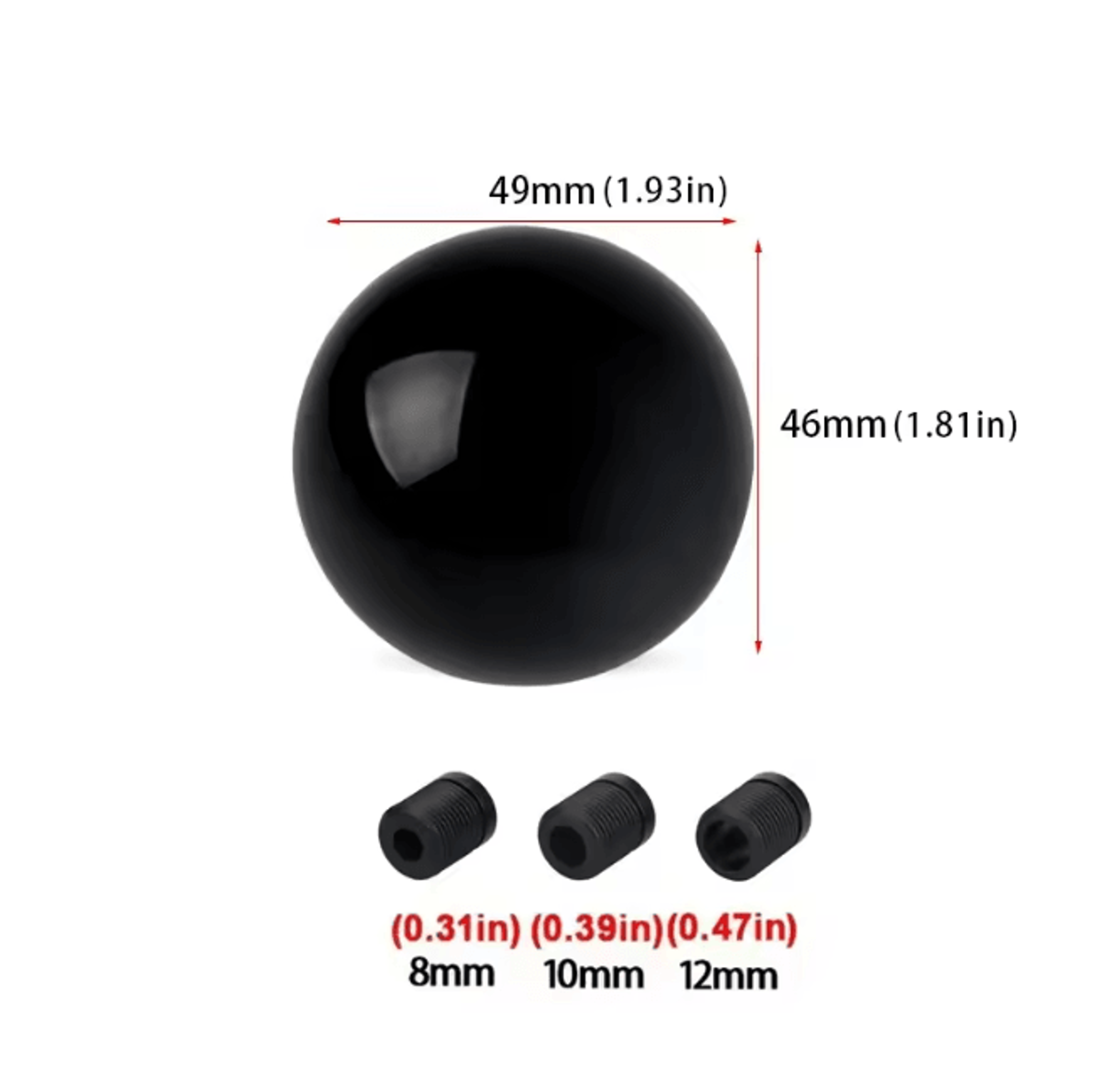 ShiftSphere Universal Aluminum Ball Gear Shift Knob Manual Transmission Upgrade 1