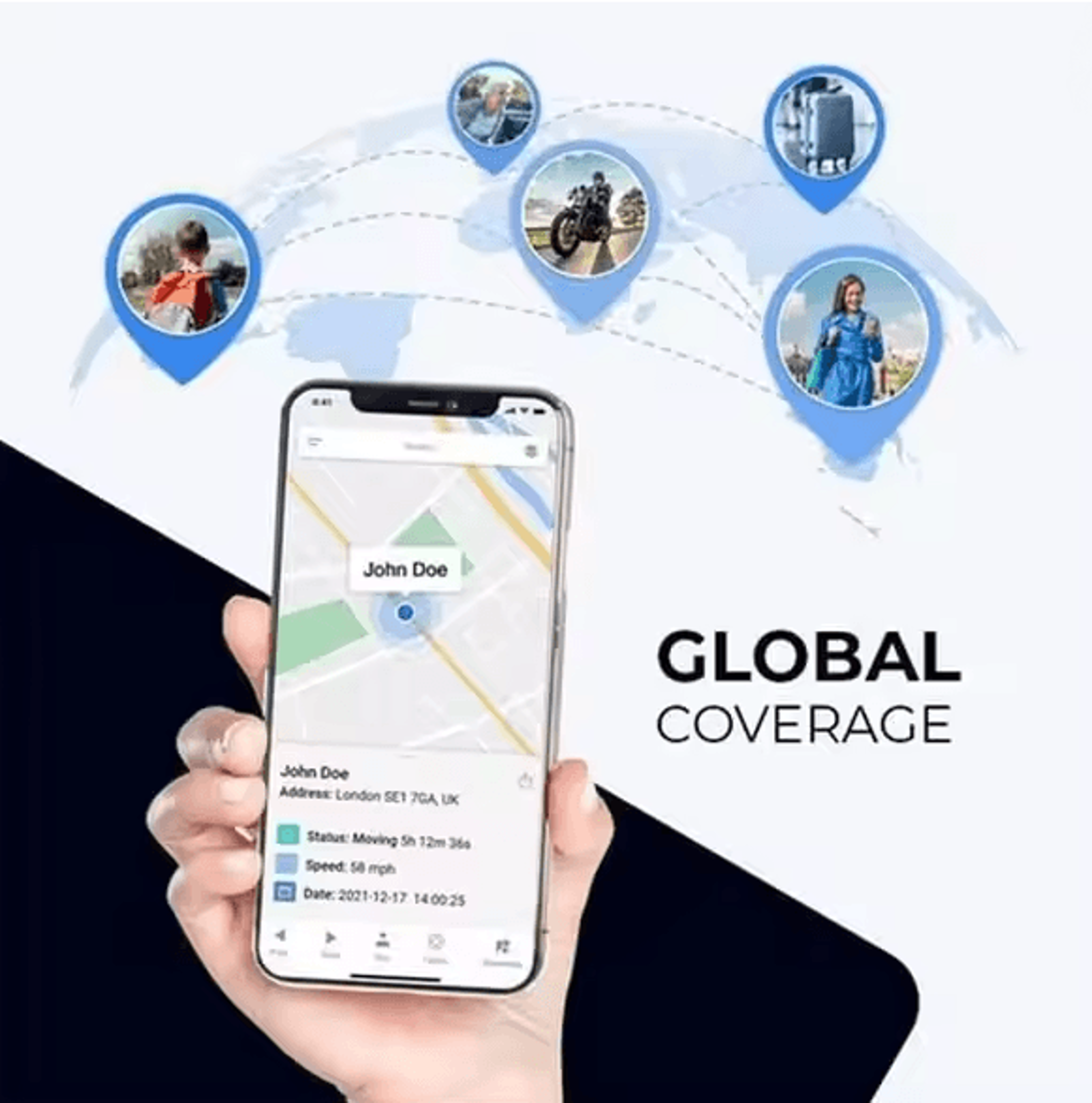TrackSafe Mini Car GPS Tracker Bluetooth Anti Lost Vehicle Locator 1