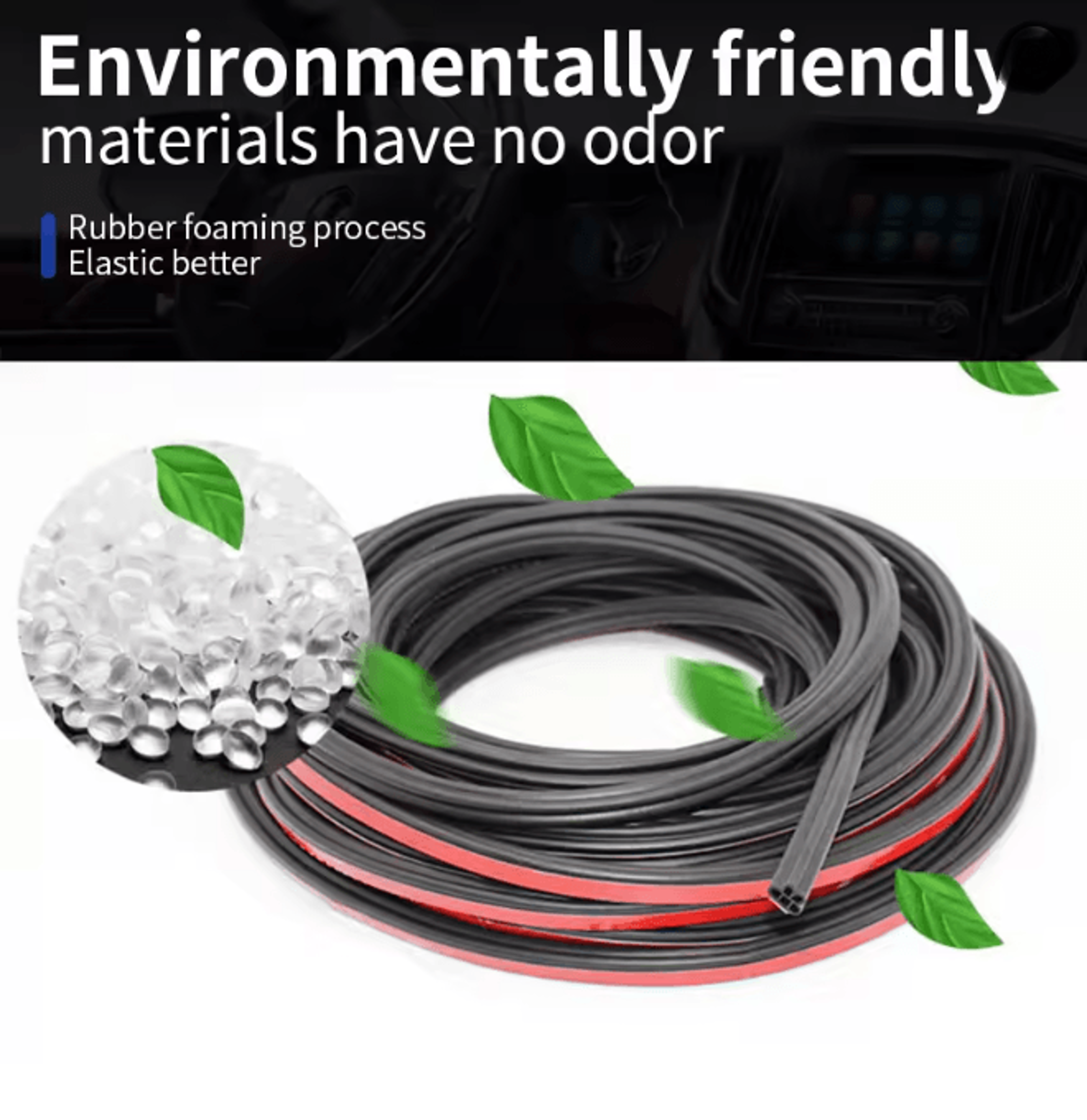 BLALION Double Layer Car Door Seal Strip Soundproof Waterproof Weather Protector 2