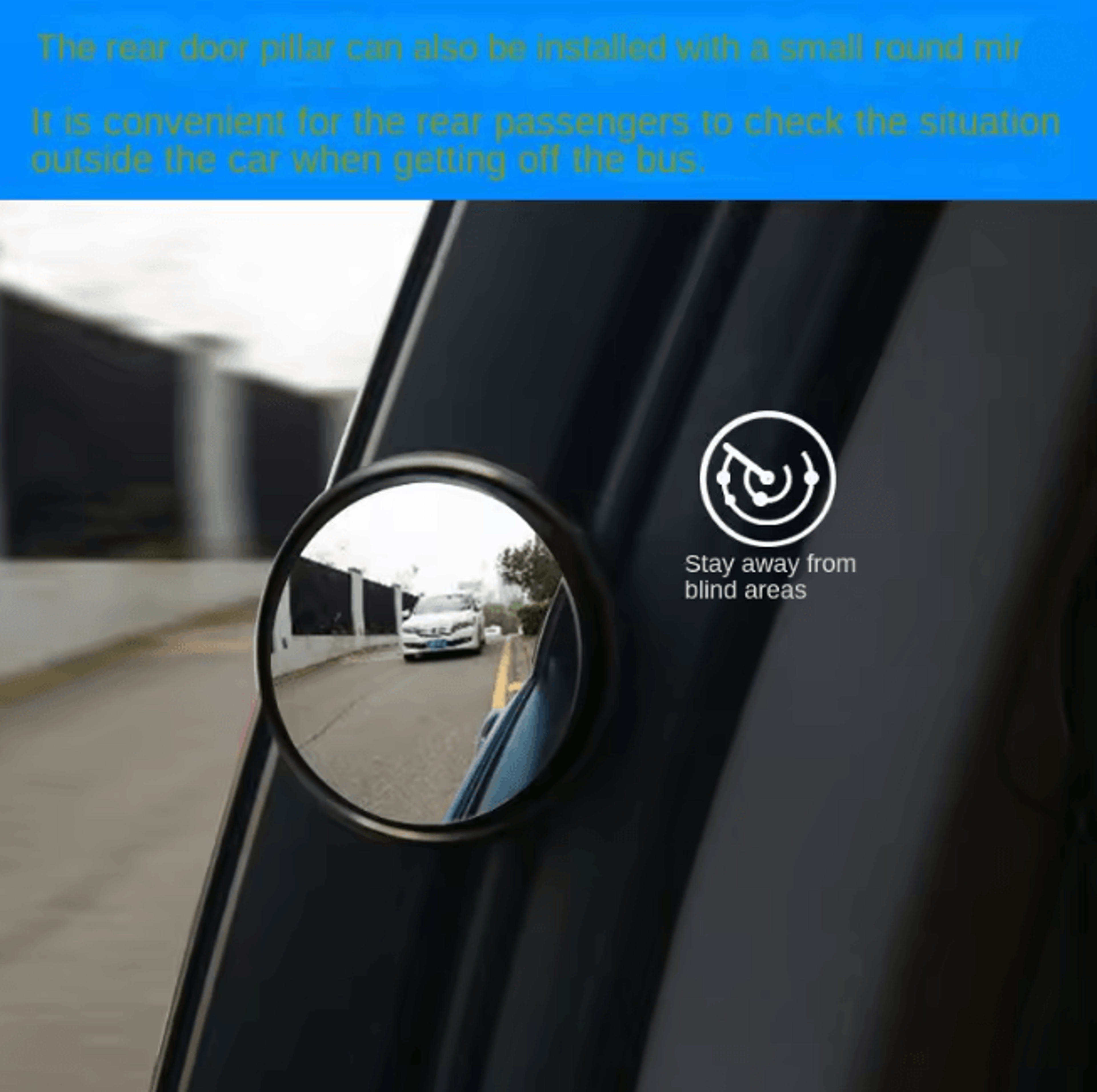ClearView 360 Blind Spot Mirror Wide Angle Adjustable Rear View Mirror 3