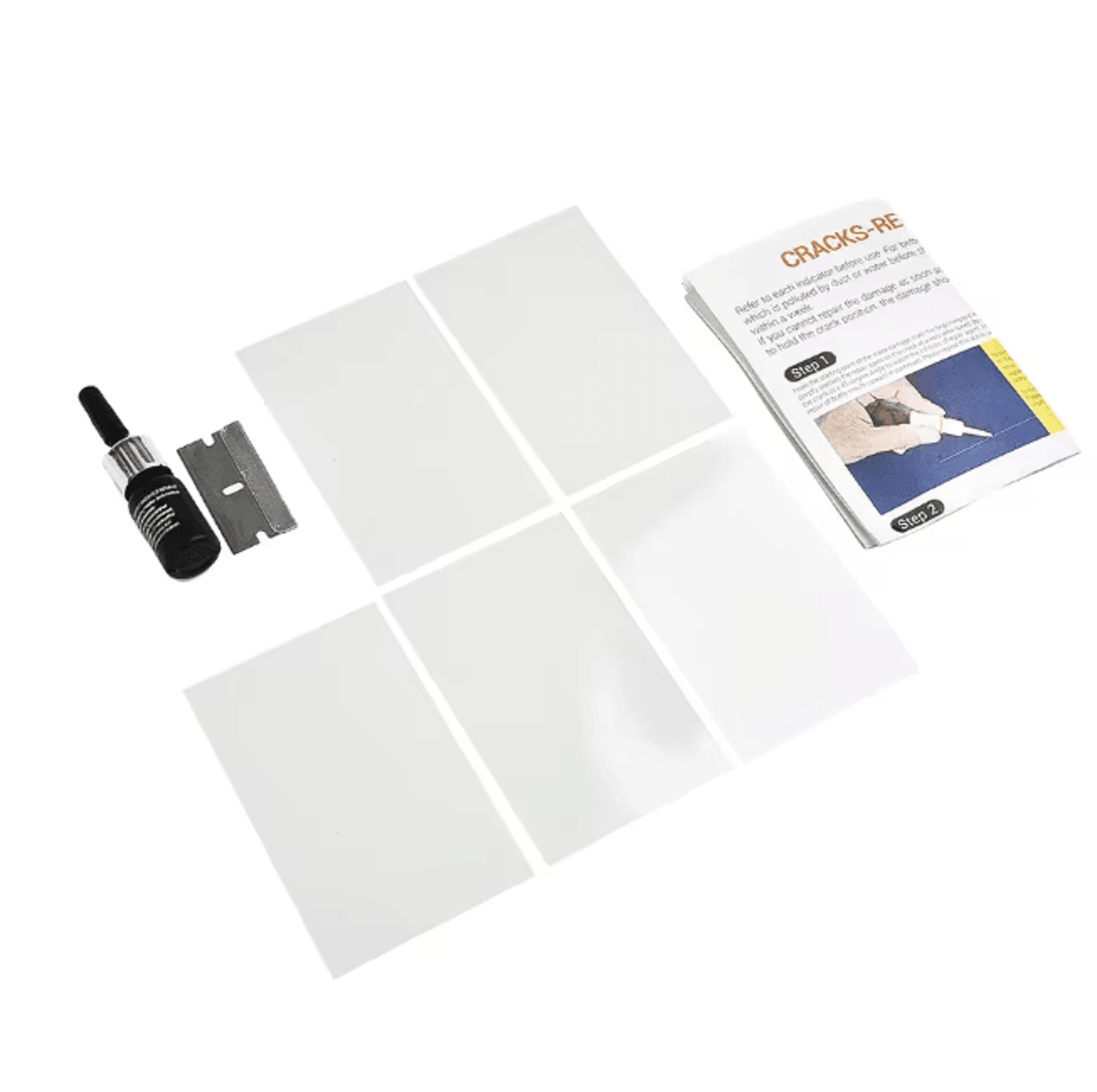 ClearSeal Windshield Glass Repair Resin Kit Auto Crack Fix Tool 3
