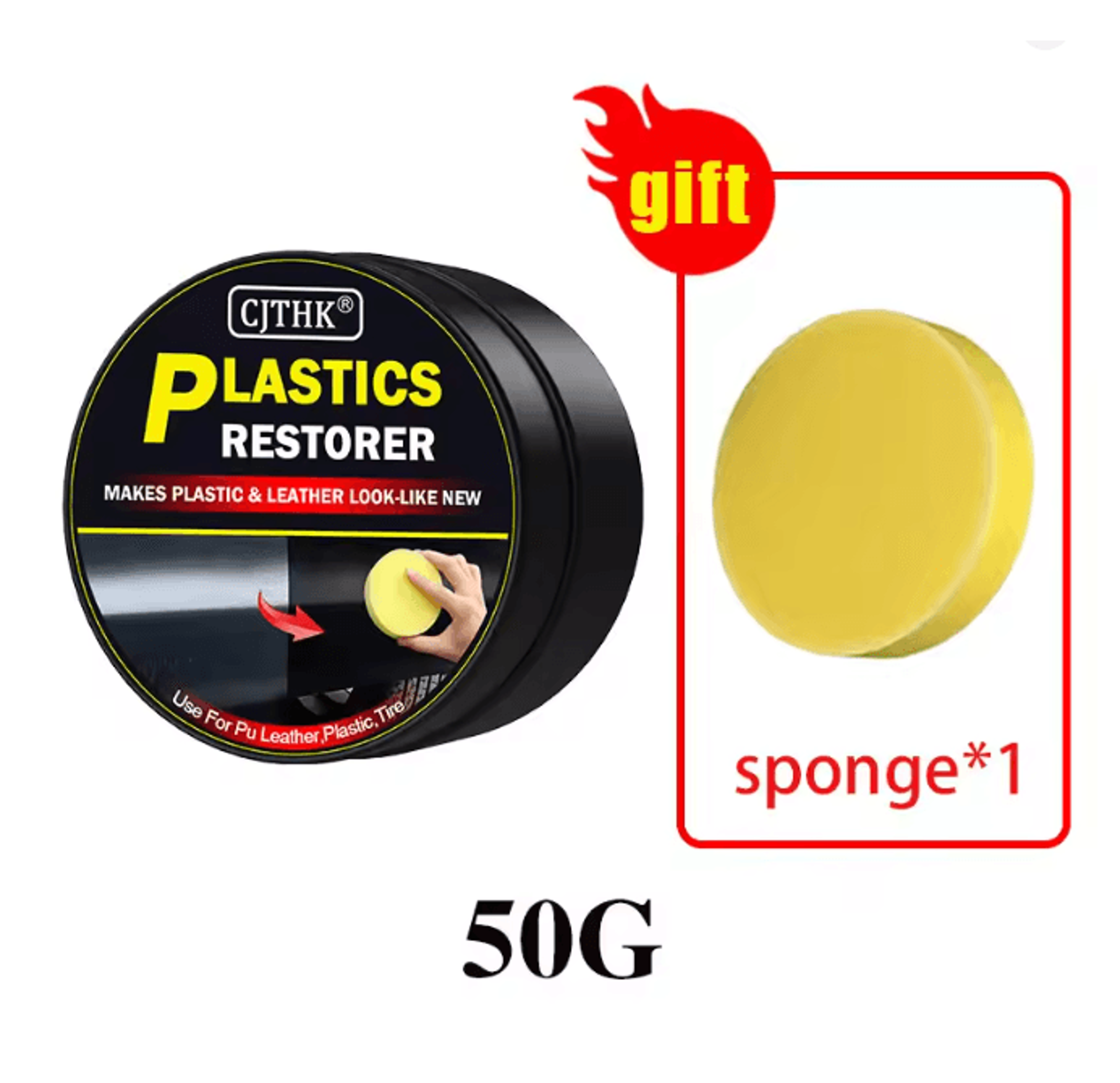 BlackRevive Car Plastic Restorer Back To Black Gloss Renovator 6