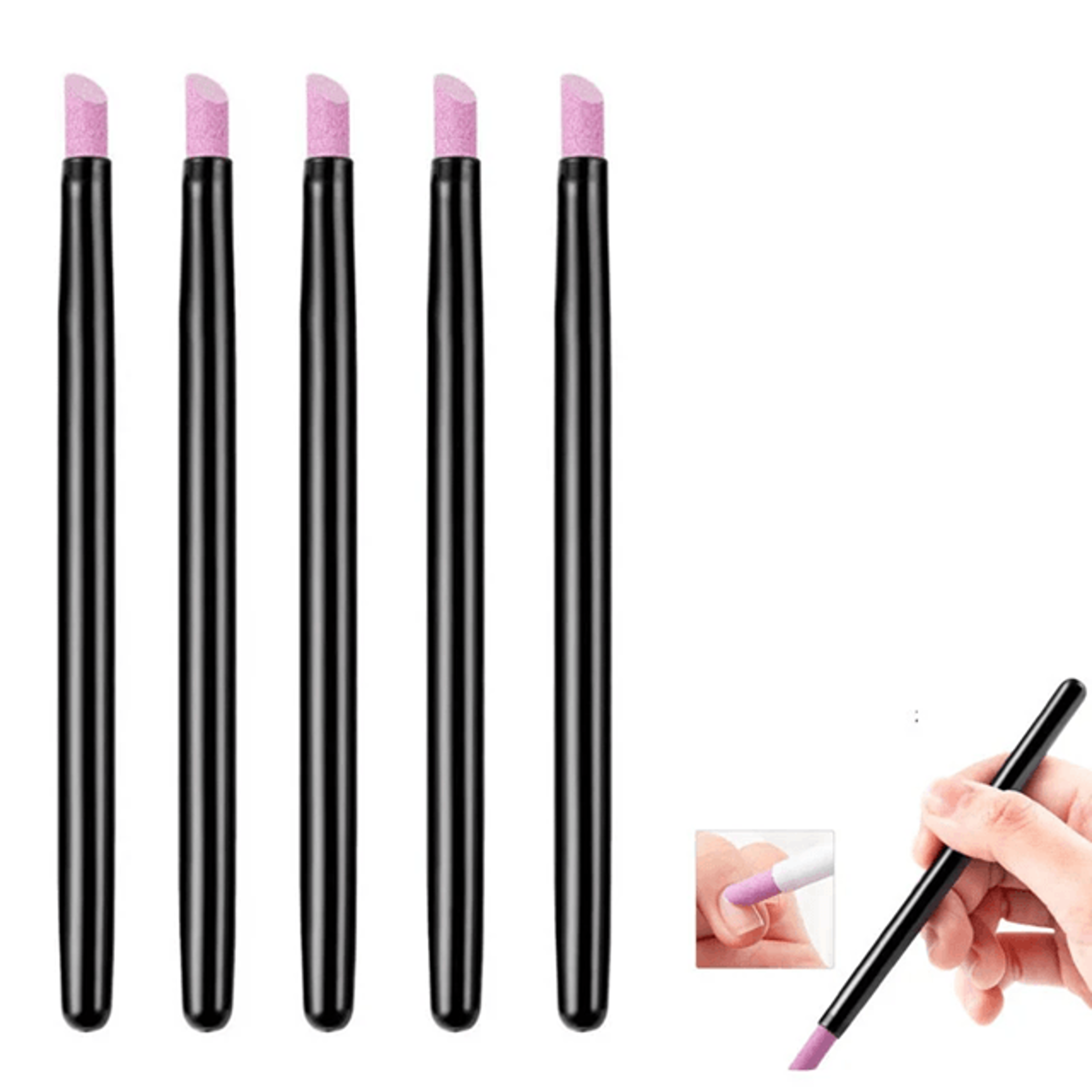 Quartz Nail Cuticle Grinding Pen Manicure Dead Skin Remover Tool 0