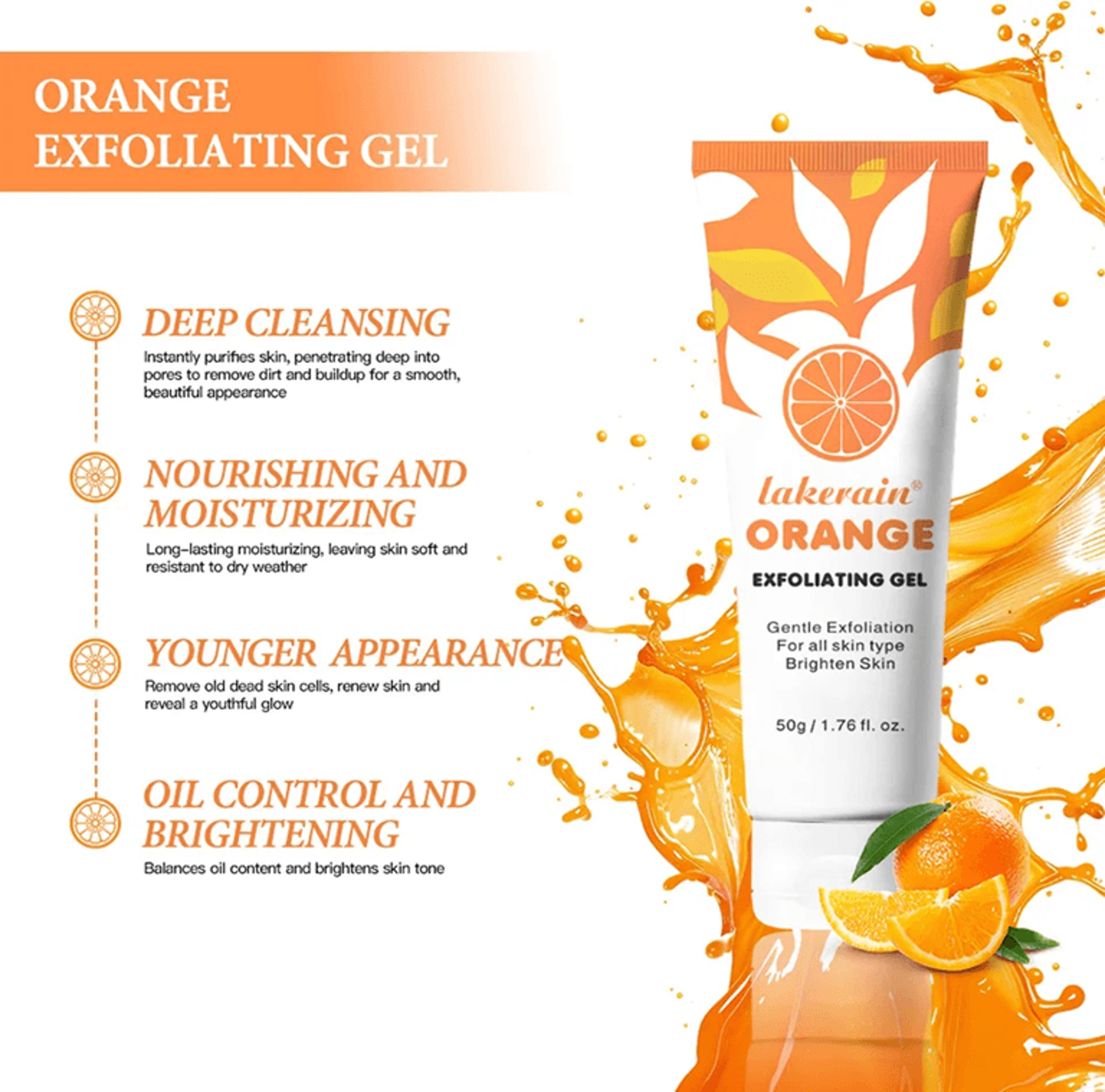 Gentle Exfoliating Gel Dead Skin Remover Brightening Peel 0