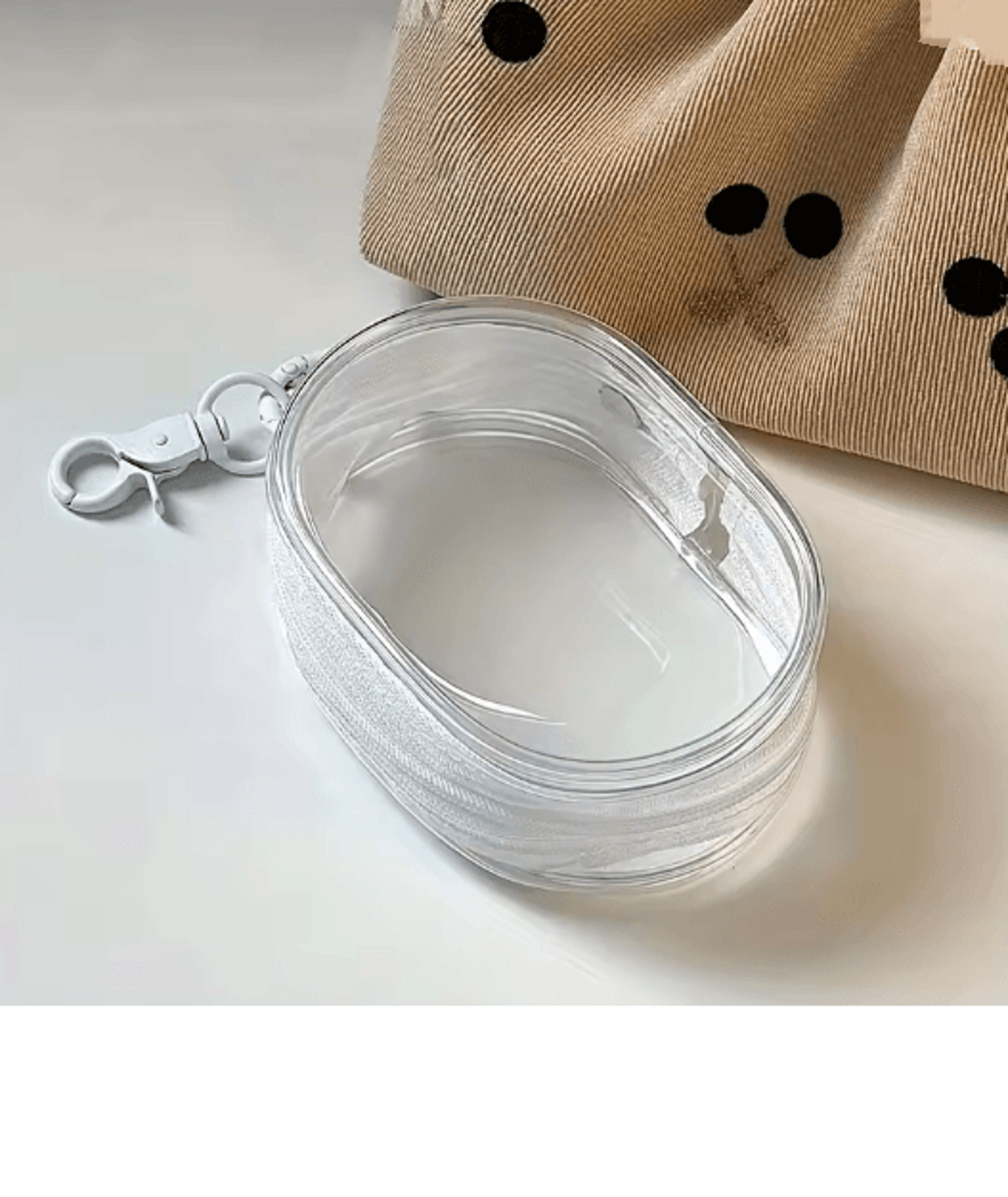 Mini Clear Zipper Storage Bag Portable Earphone And Charger Organizer 5