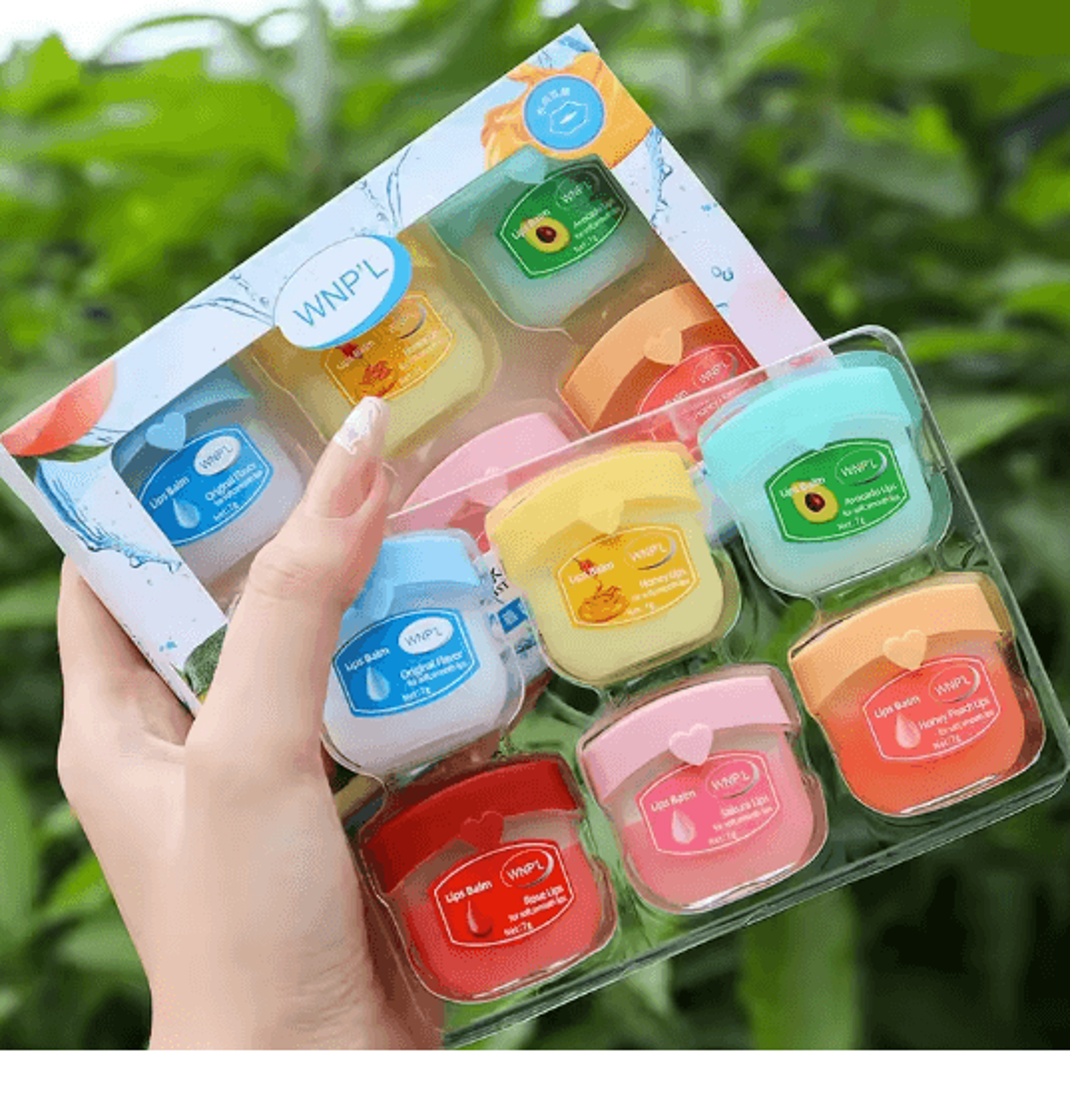 Fruit Lip Balm Set Moisturizing Non Sticky Lip Care Collection 3